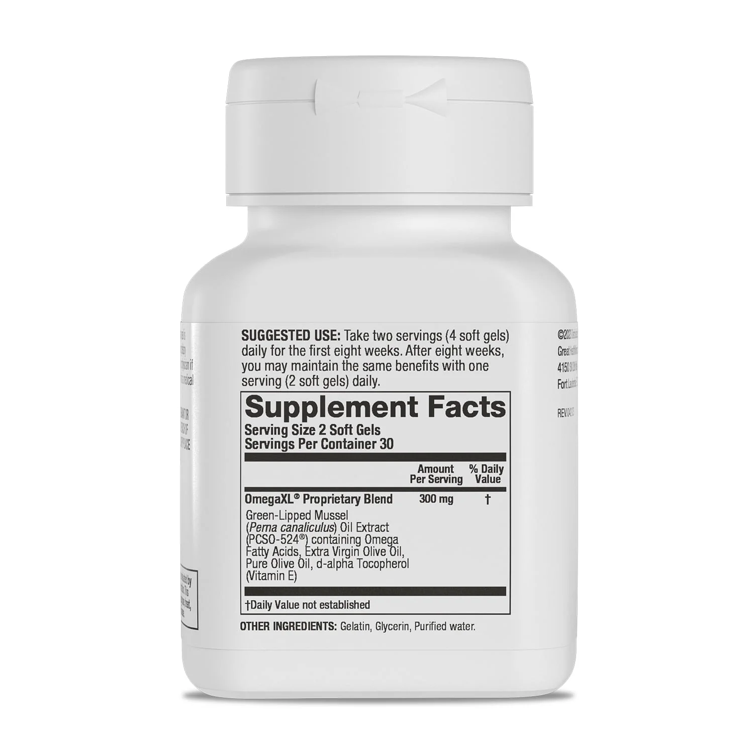 Omegaxl, Supplement Green - Lipped Mussel Oil - 60 Softgels