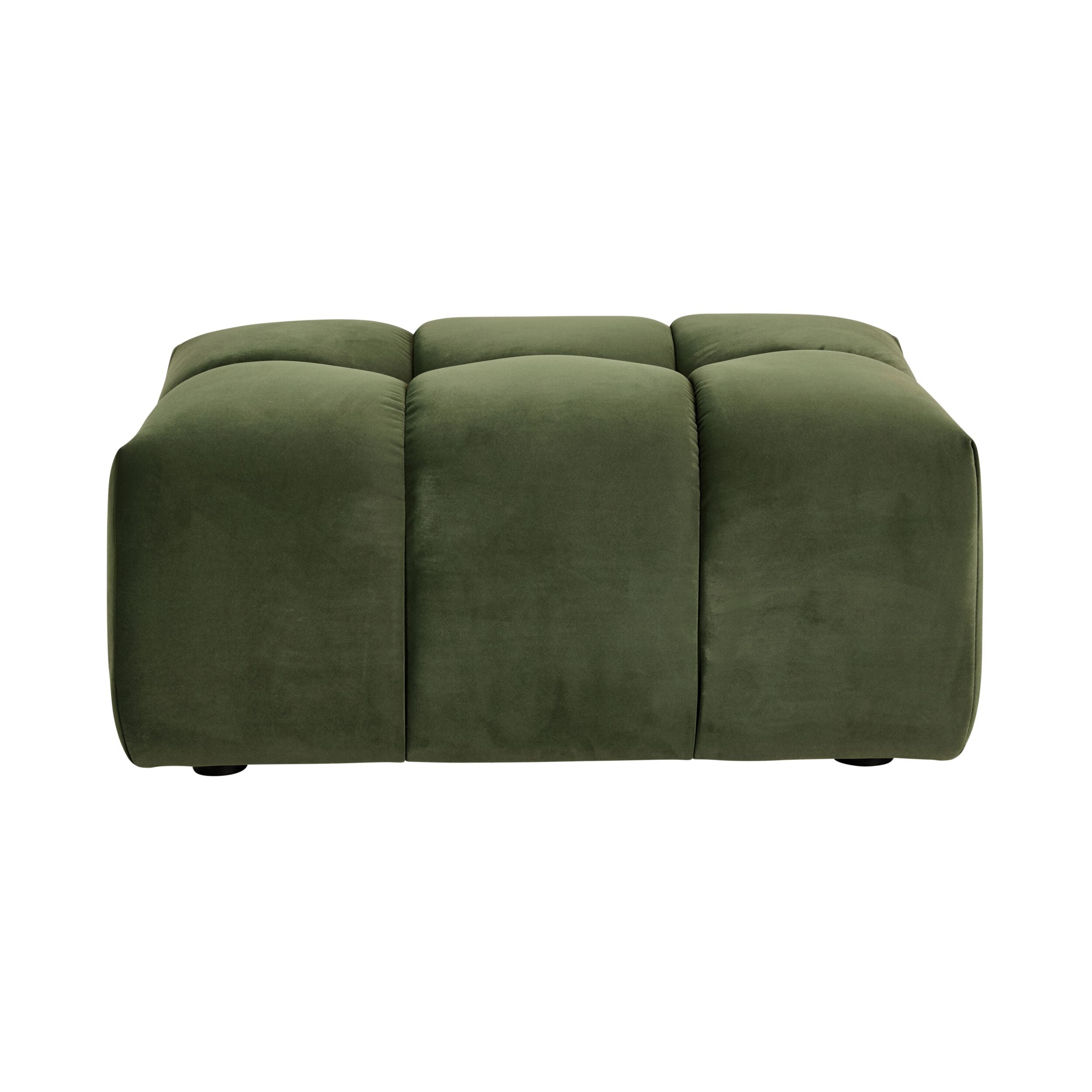Alexis Ottoman Velvet Sofa Eucalyptus