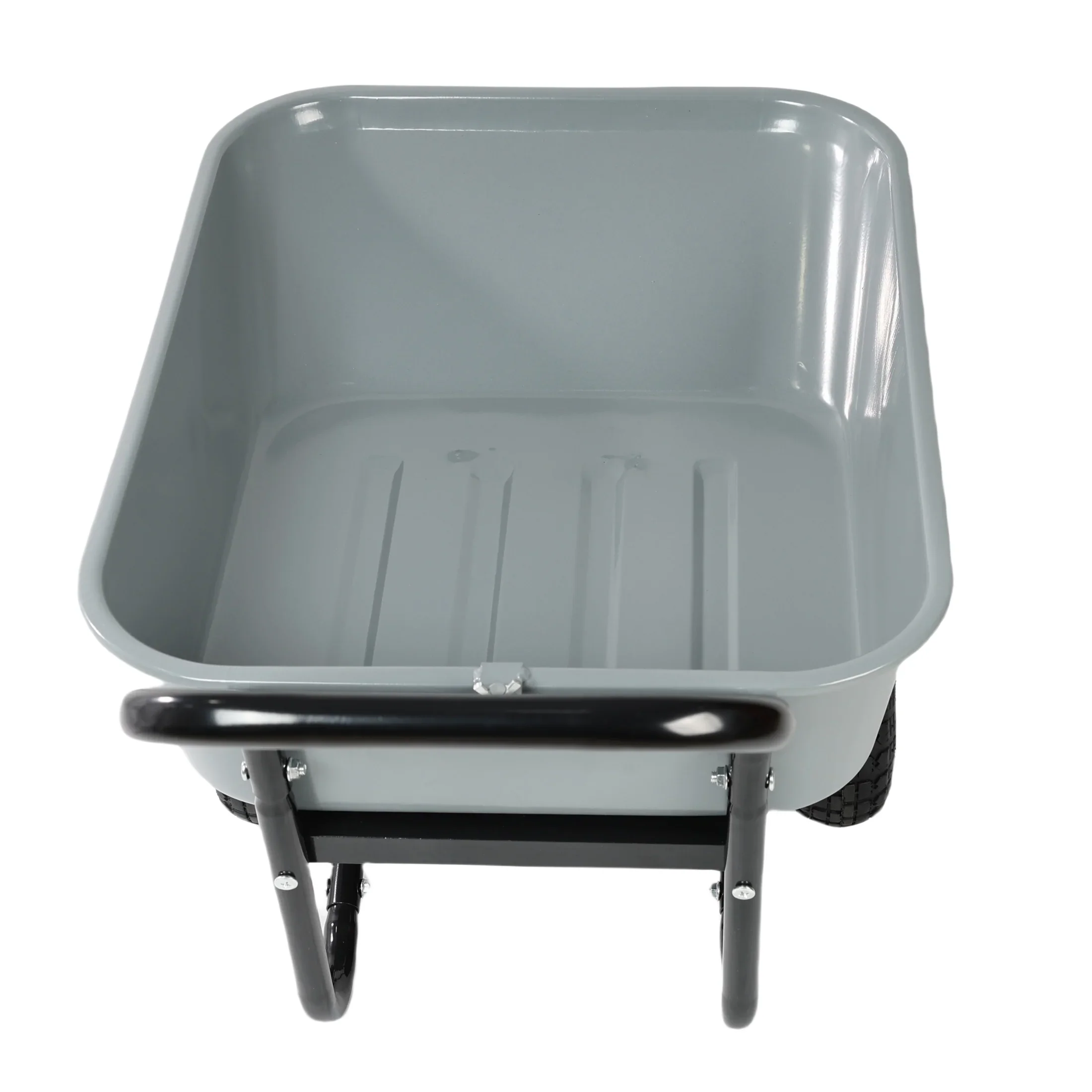 Unbranded Garden Cart with 10-Inch Pneumatic Wheels, Yellow and Black