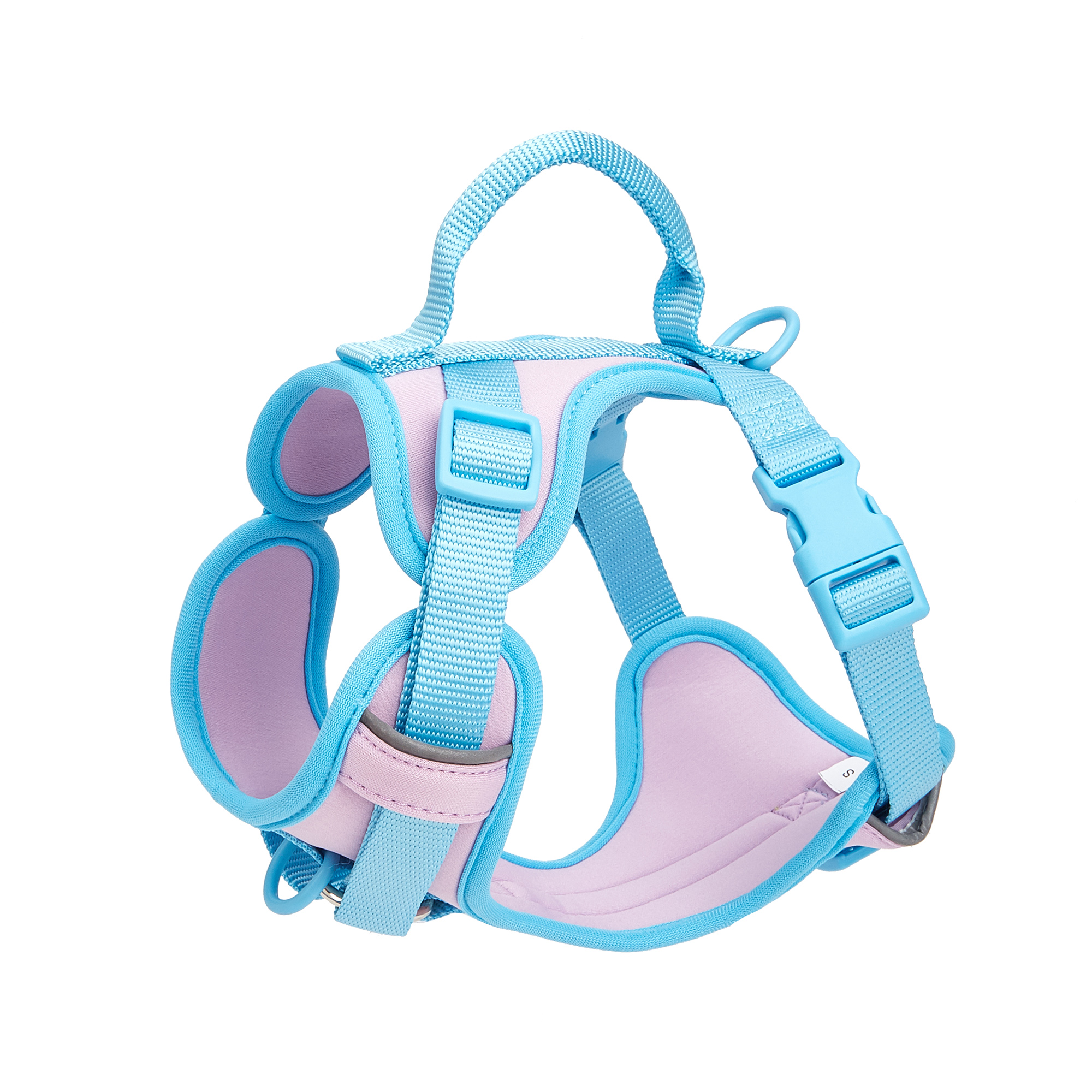 Adjustable Polyester Cat Dog Harness Vest Comfortable Multi-Color Tactical Style with Handle Cute Solid Pattern