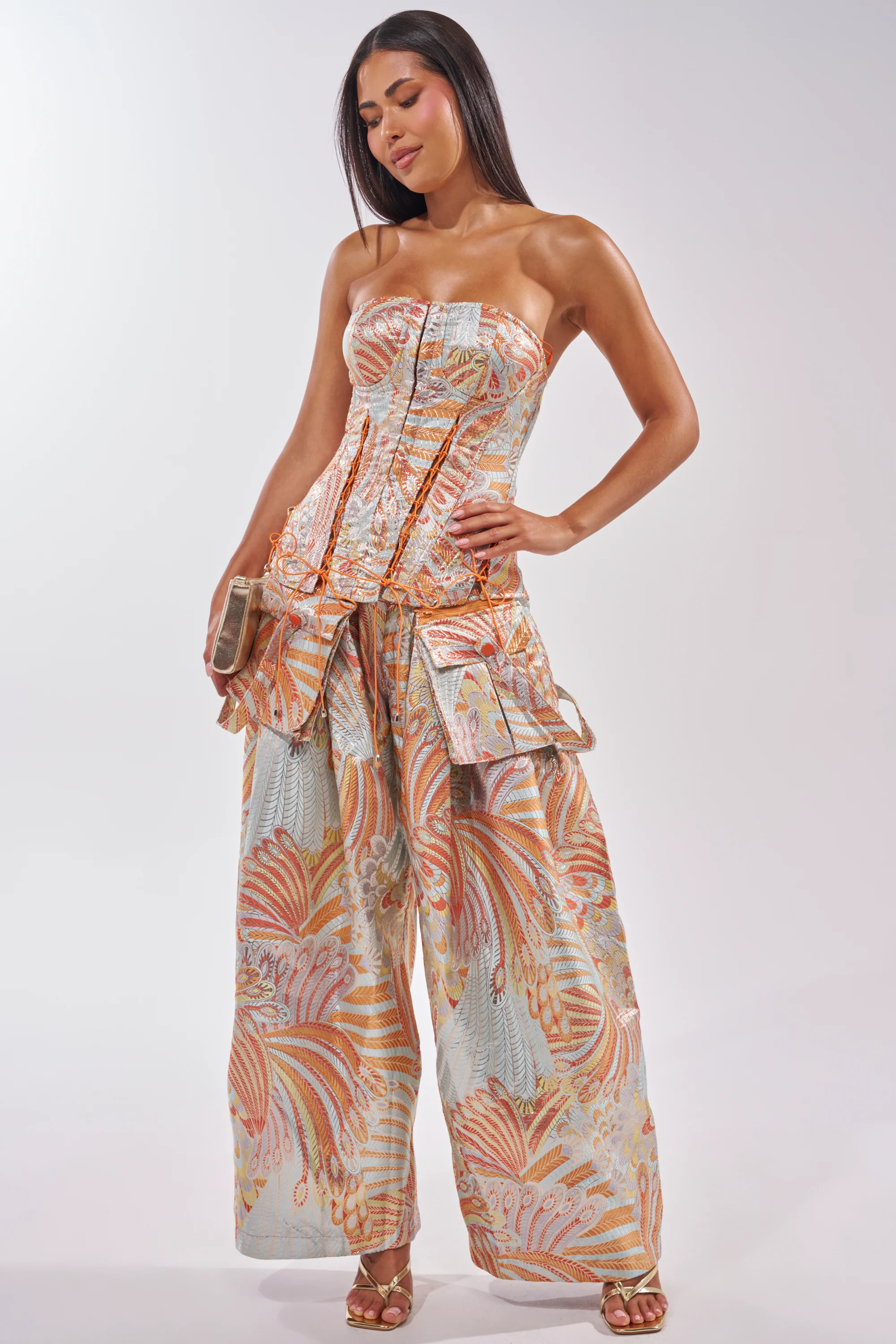 MARTHA FLORAL TROUSER - Akira Store