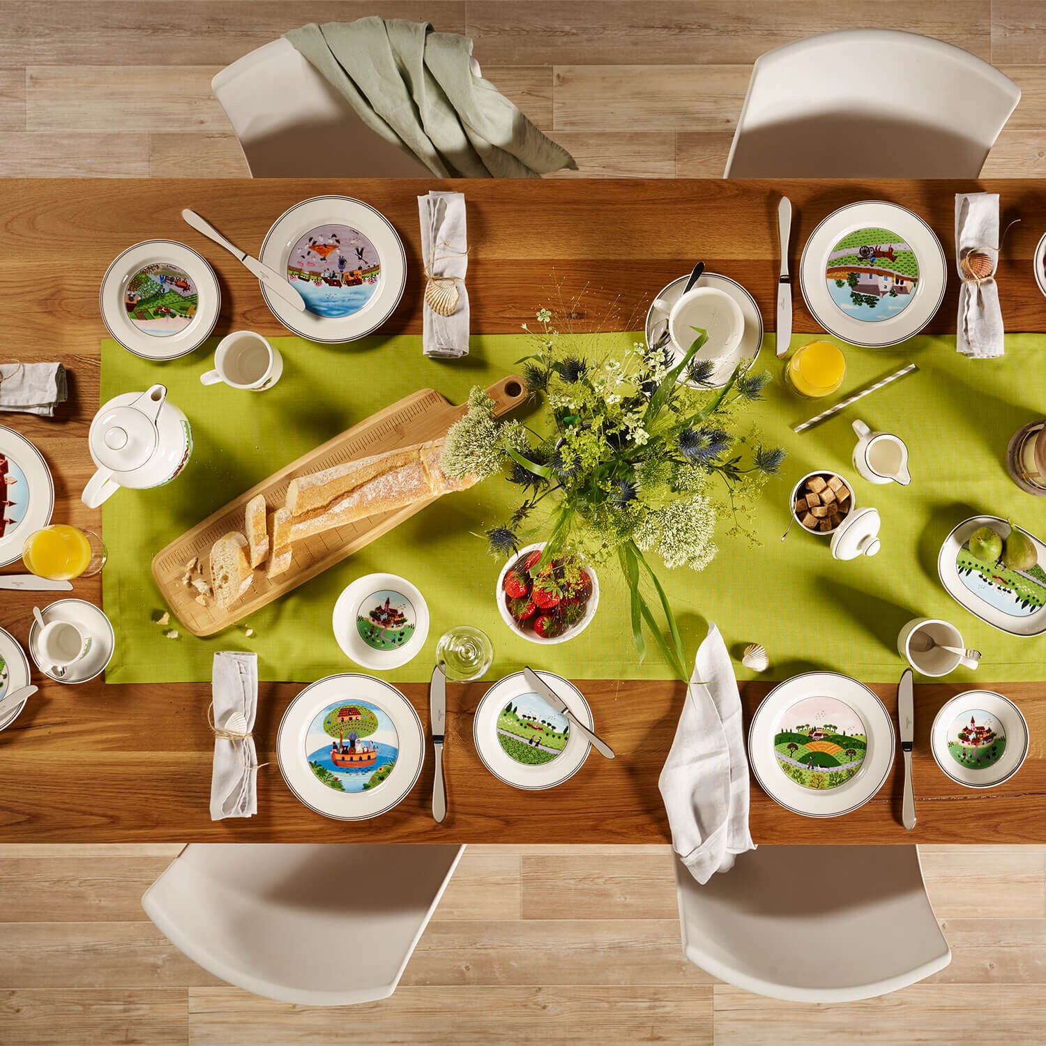 Design Naif Appetizer/ Bread Plate - Multi-colored, 6.7'', Premium Porcelain