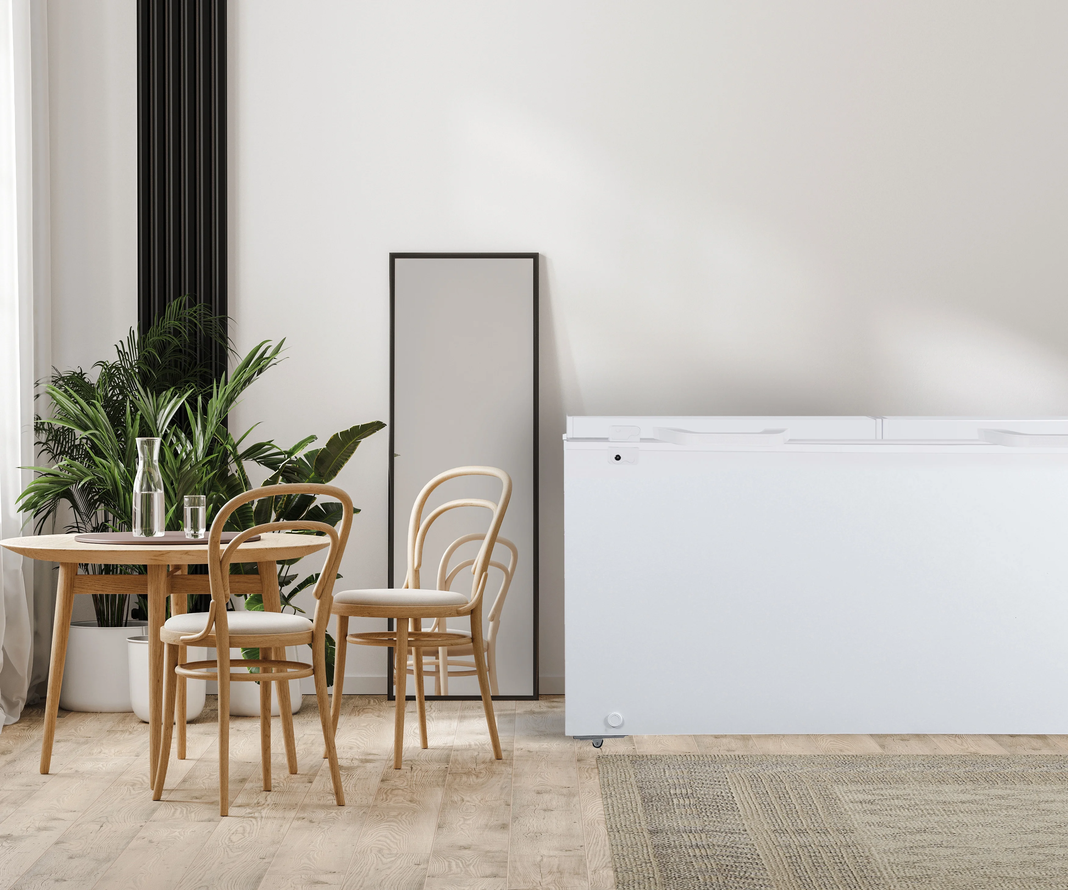 21 Cu. ft. Chest Freezer, Double Doors, HZ9212, White - Image 8