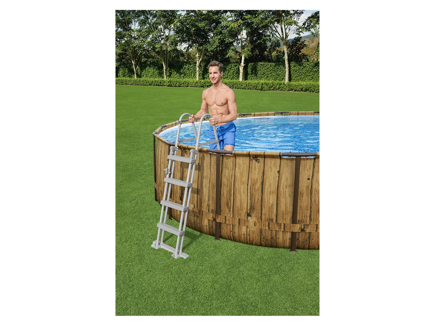 Bestway Piscine Power Steel Swim Vista,  488 x 122 cm