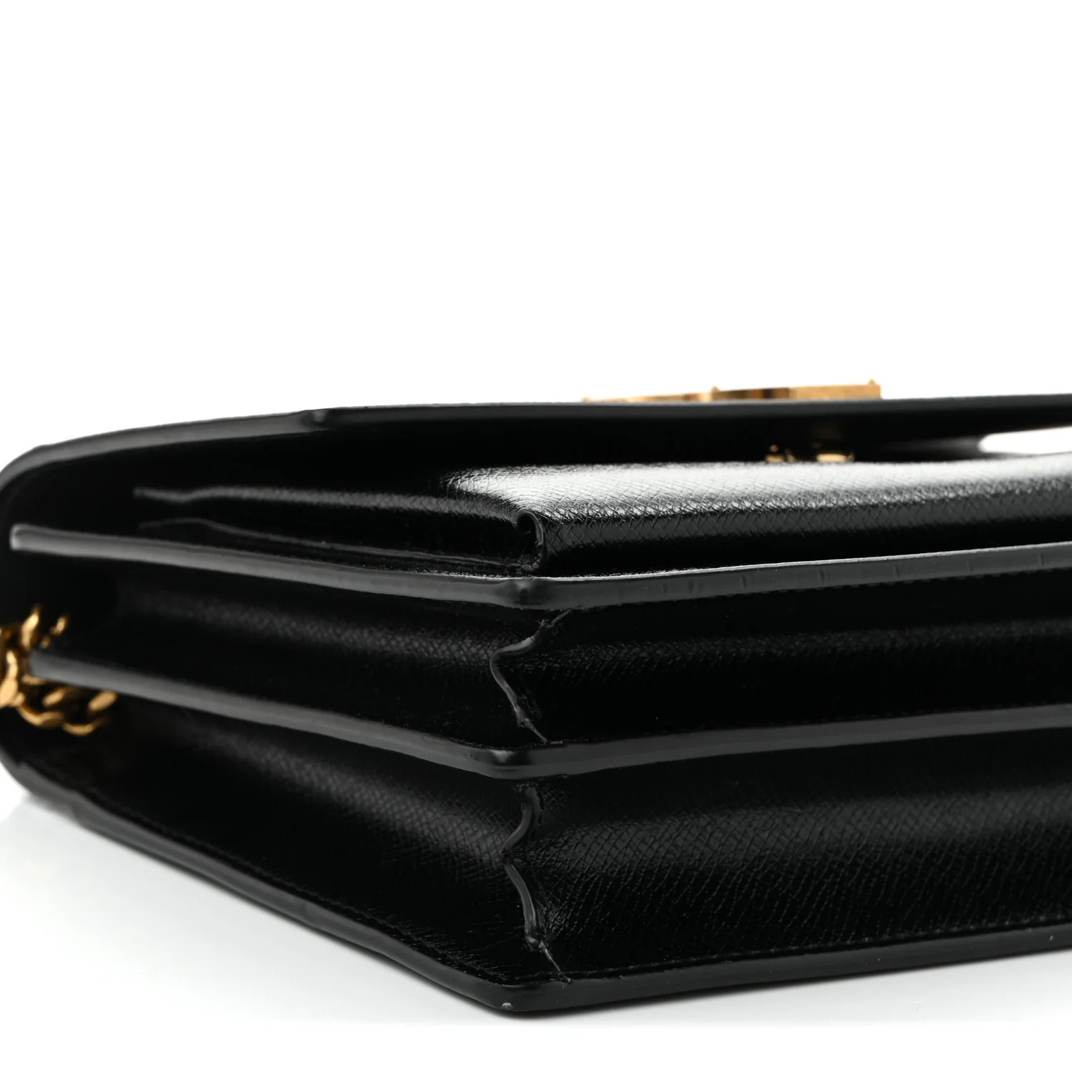 Coated Bark Calfskin Medium Monogram Sunset Black