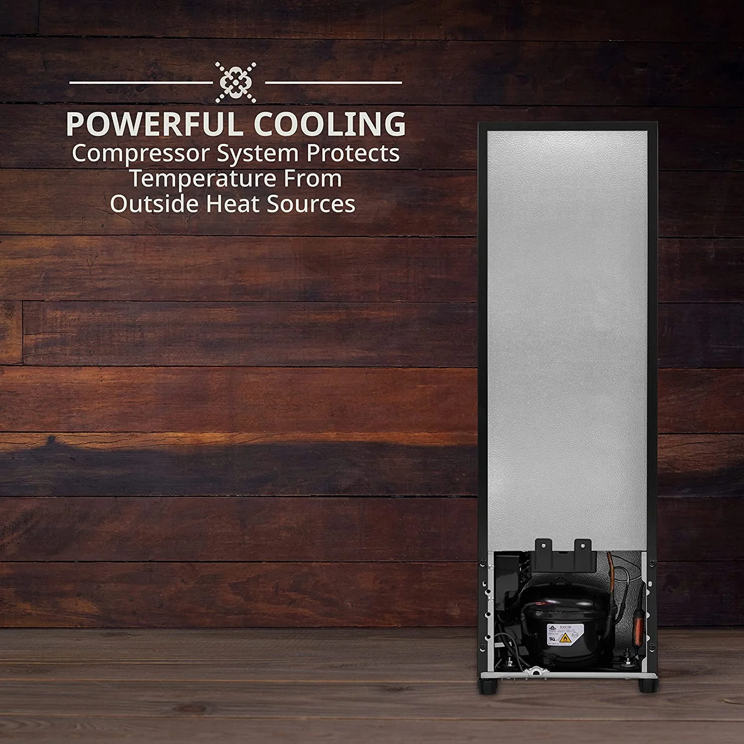 Ivation 14 - Bottle Wine Cooler, Freestanding Beverage Cooler with Lock, Black