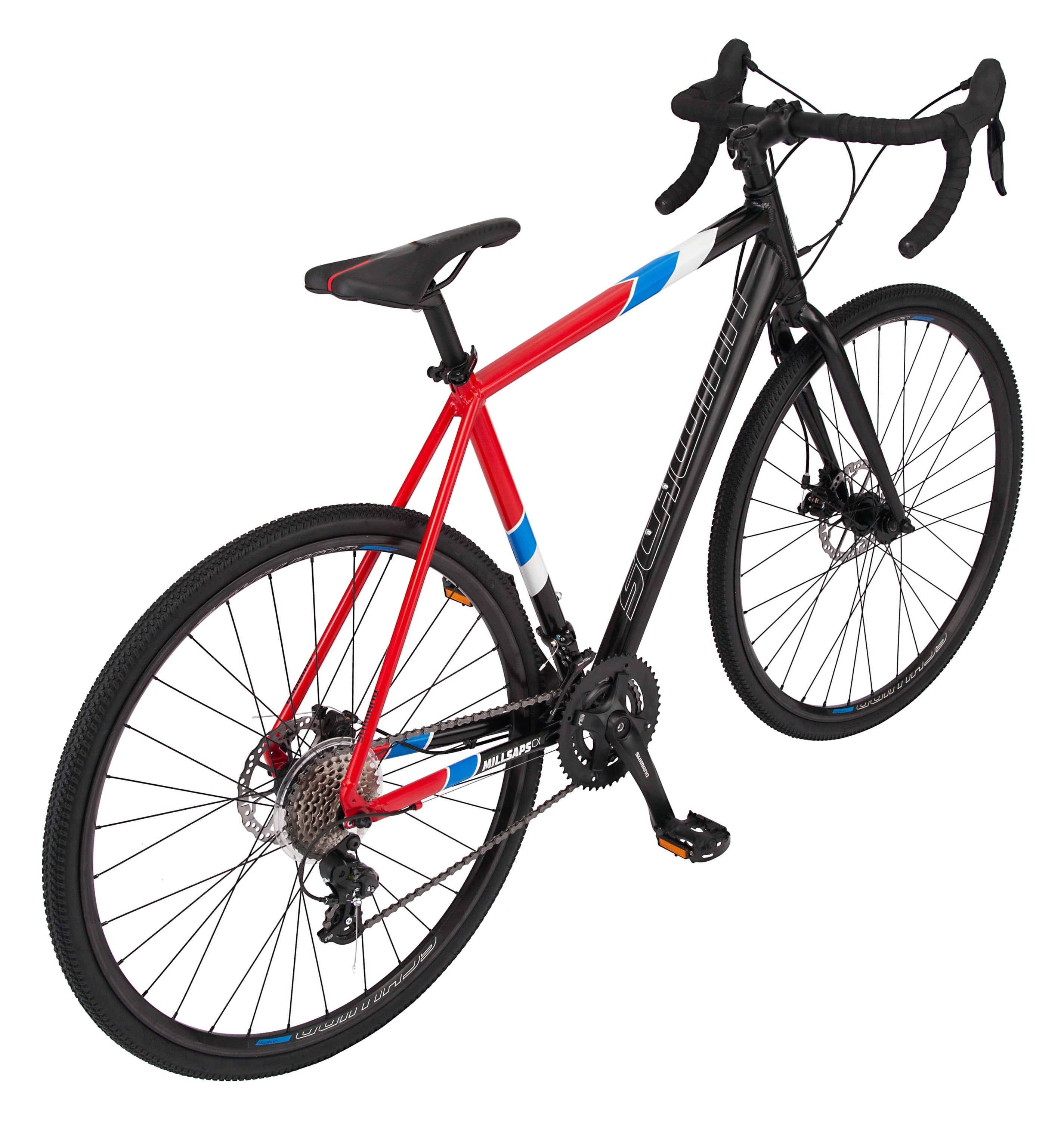 Millsaps Road Bike. 700c wheels. 14 speeds. black / red. cyclocross