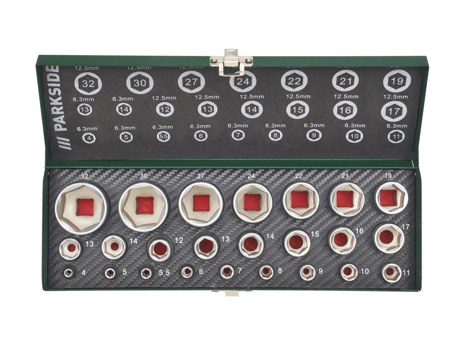 PARKSIDE Set de douilles, 24 pices