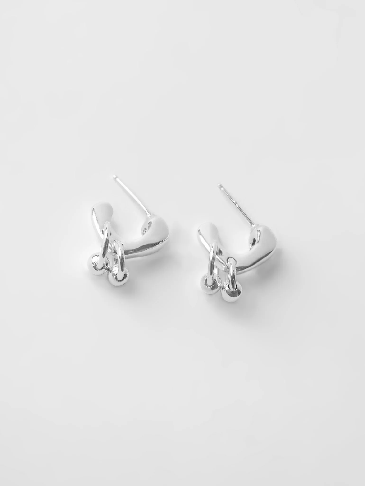 Fae Hoops in Sterling Silver