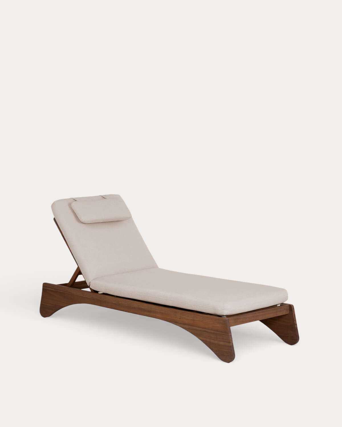 Lorent - Pack 2 Tumbonas Reclinables de Madera de Acacia y Tela Lorent