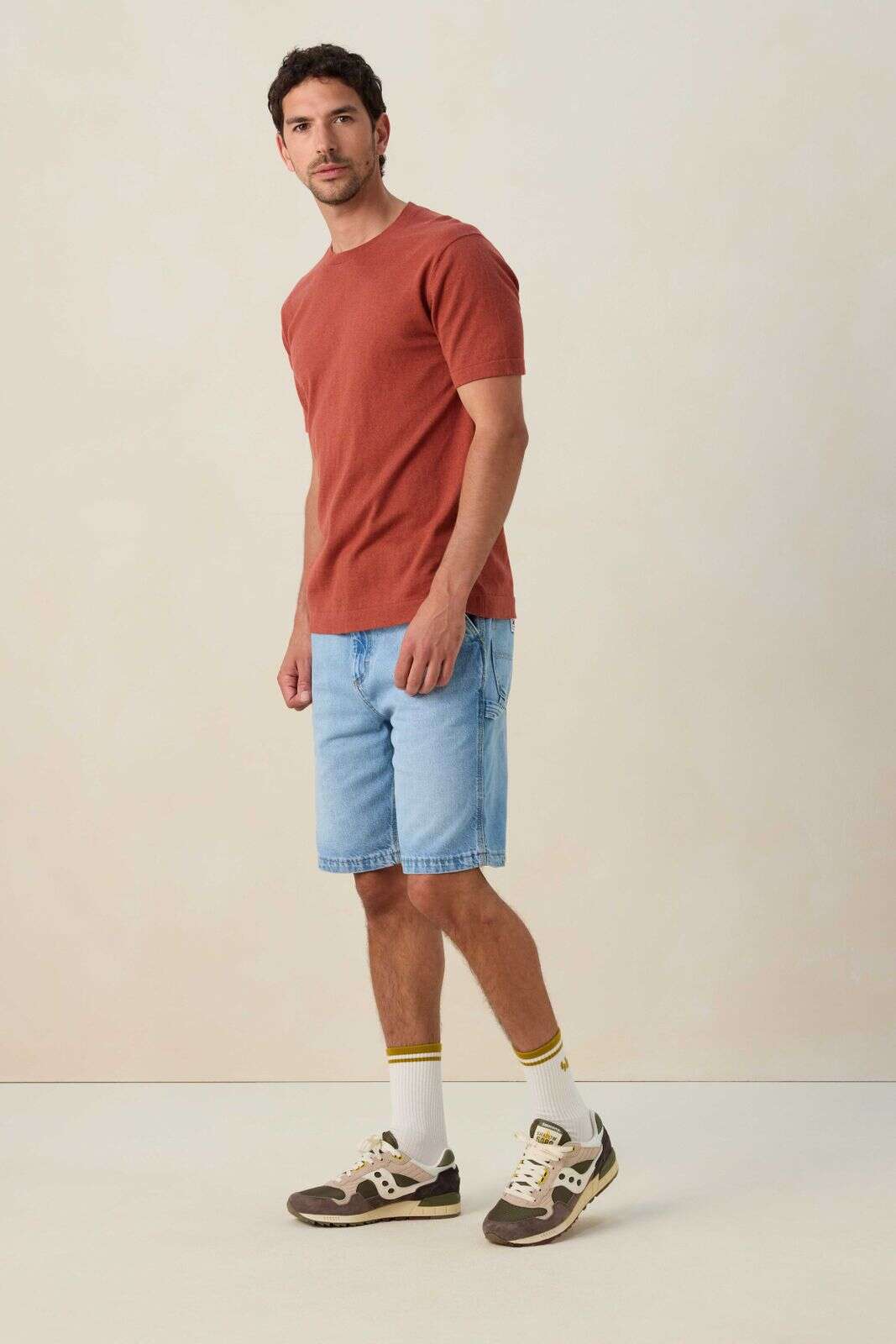 LEE lichtblauwe loose fit denim short
