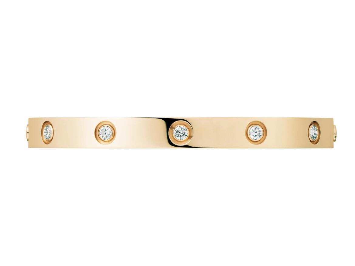 【Cartier】カルティエ LOVE BRACELET, 10 DIAMONDS ブレスレット、ダイヤモンド10個