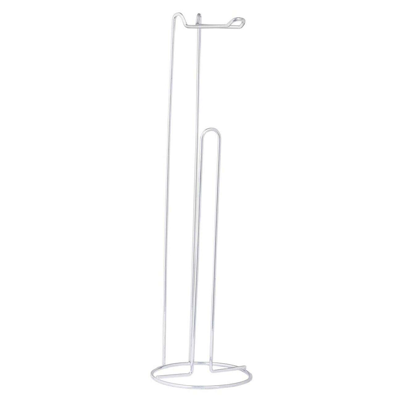 Support papier WC métal gris