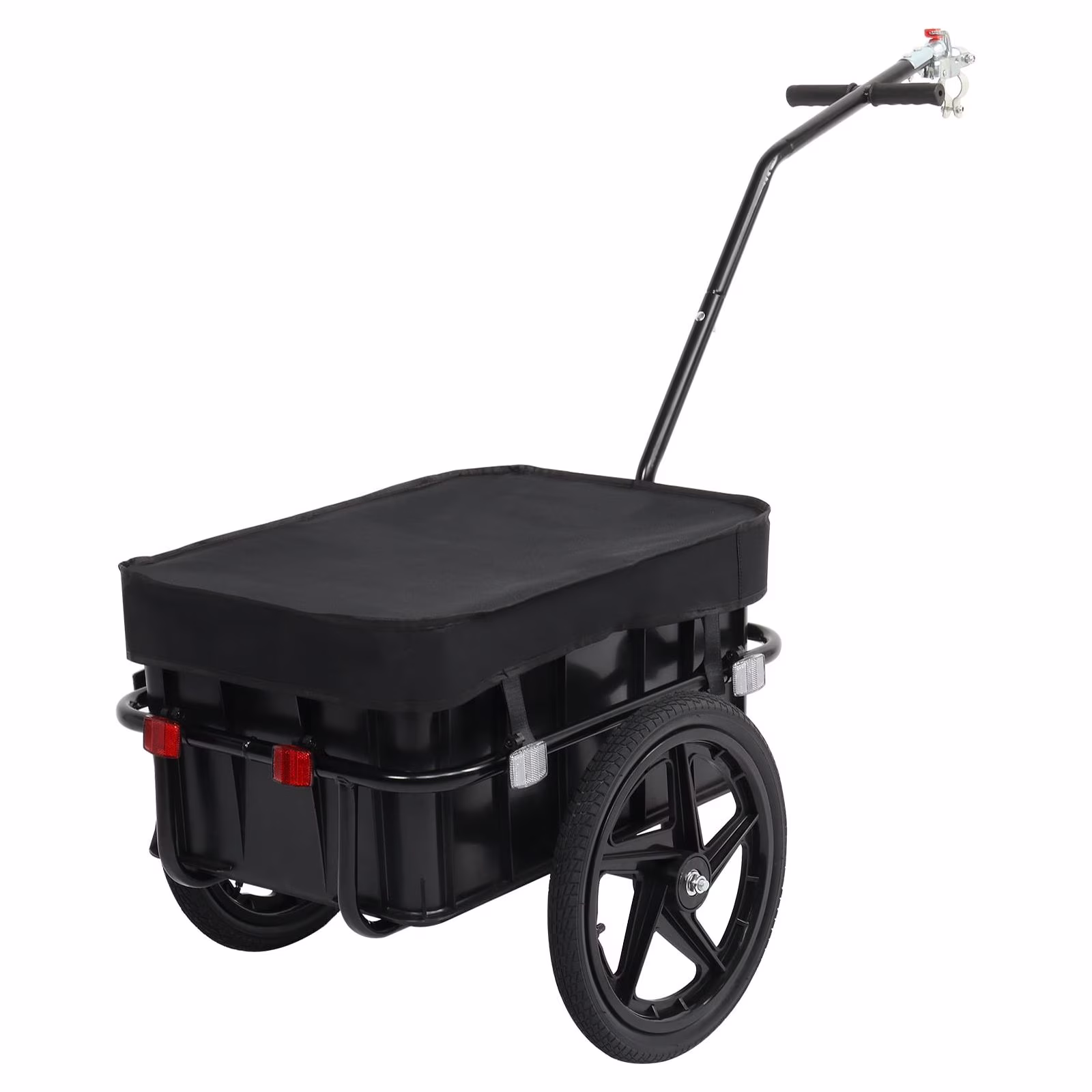 Bike Cargo Trailer, Bicycle Wagon Trailer W/Universal Coupler Waterproof Cover