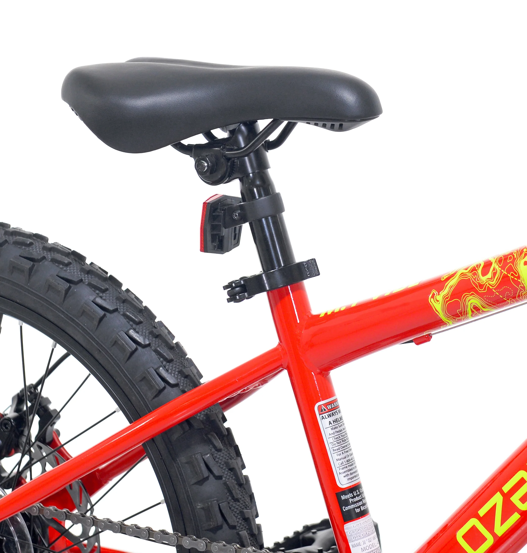 20" Vibe Mountain Bike, 7 Speed, Fits Rider 3'11"-4'4", Red, Child/Tween/Teen, Unisex - Image 9