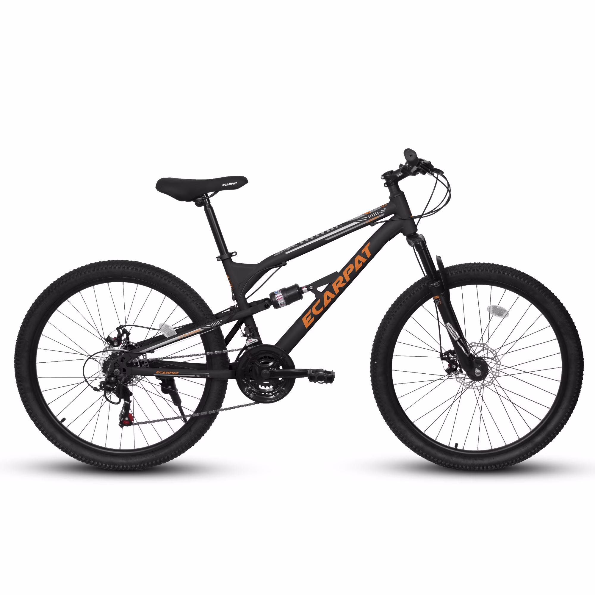 Ambifirner 26 Inch Mountain Bike Steel Frame MTB: Shock Fork + Absorber, 21-Speed, Dual Disc Brakes, Quick Assembly - Blue Sport Bike