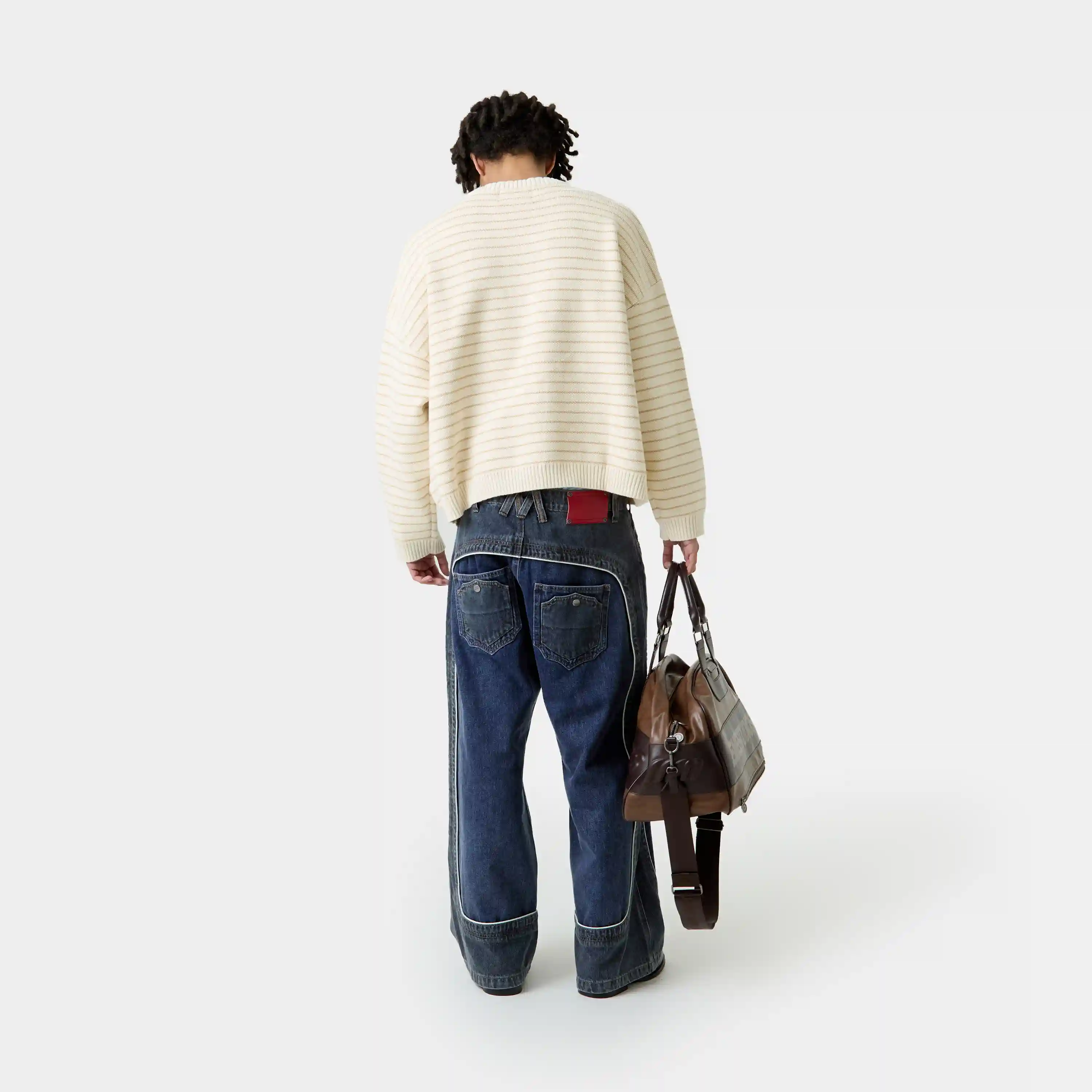 Pinstripe Sugar Knit Sweater