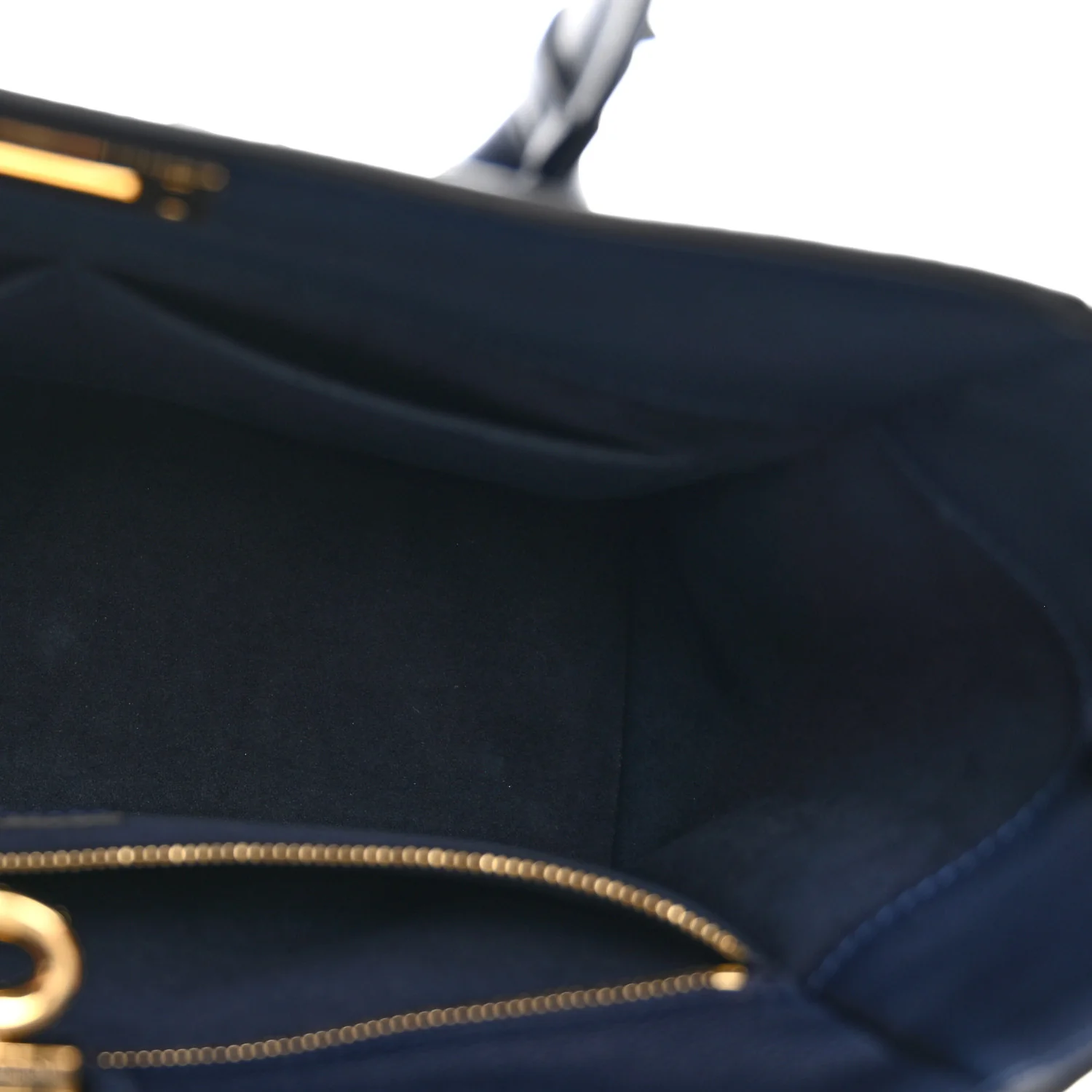 Calfskin Mahina Braided On My Side MM Navy Blue