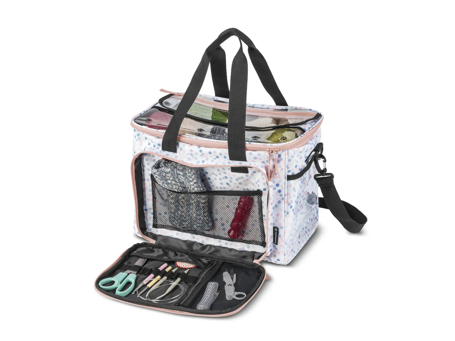 TOPMOVE Sac pour accessoires de tricot ou trolley pour machine  coudre