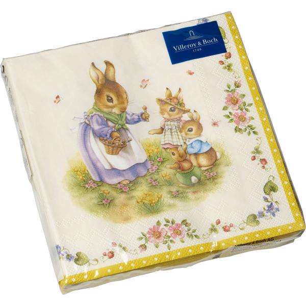 Spring Fantasy lunsjservietter 33 cm påske familie