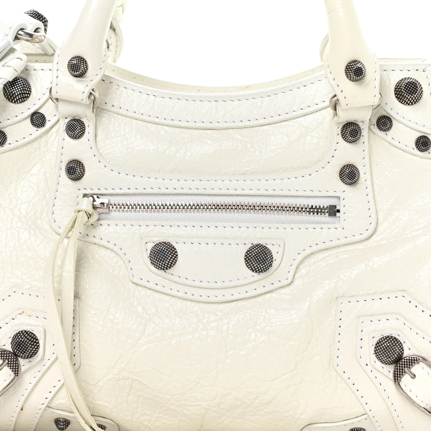 Agneau Arena Neo Cagole Handbag XS Optic White