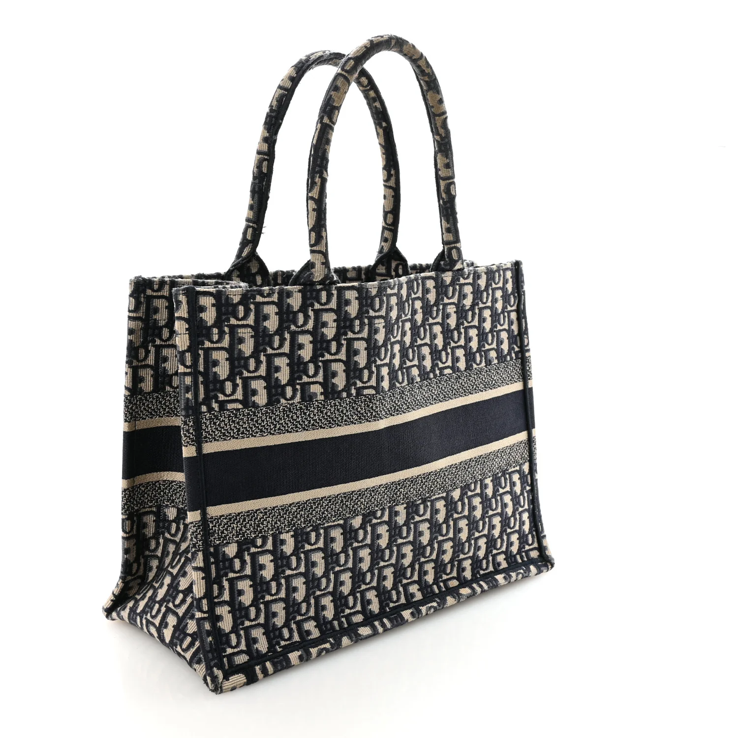 Oblique Medium Book Tote Blue Multicolor