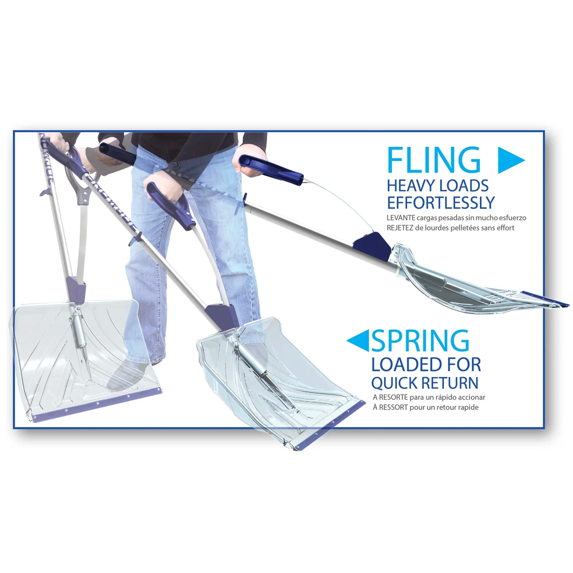 3 Pack Shovelution Snow Shovel w/ 18" Shovel Blade Assist Handle - Image 6