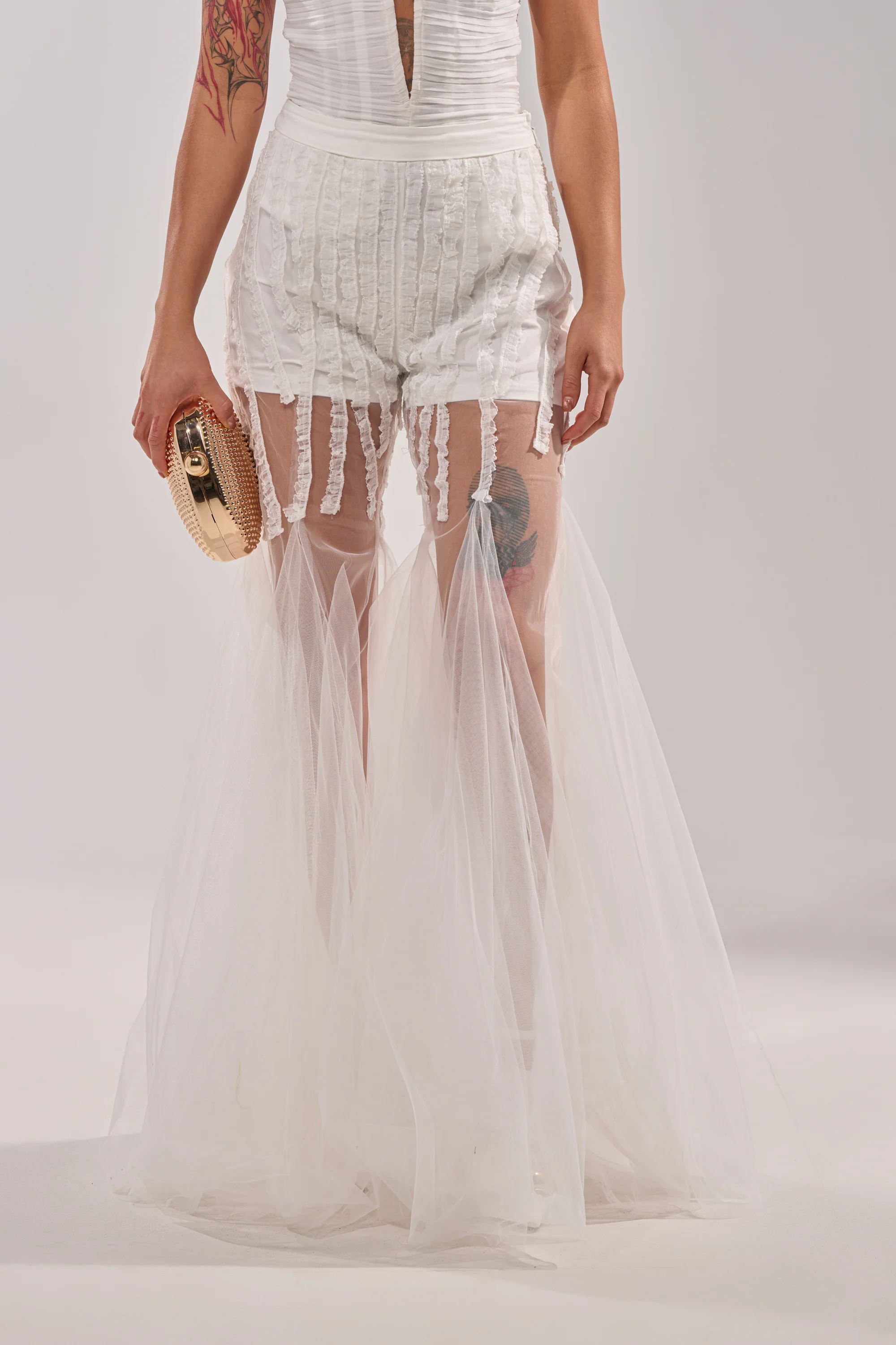 EYE FOR MY EYES ON YOUR MESH FLARE PANT - Akira Store