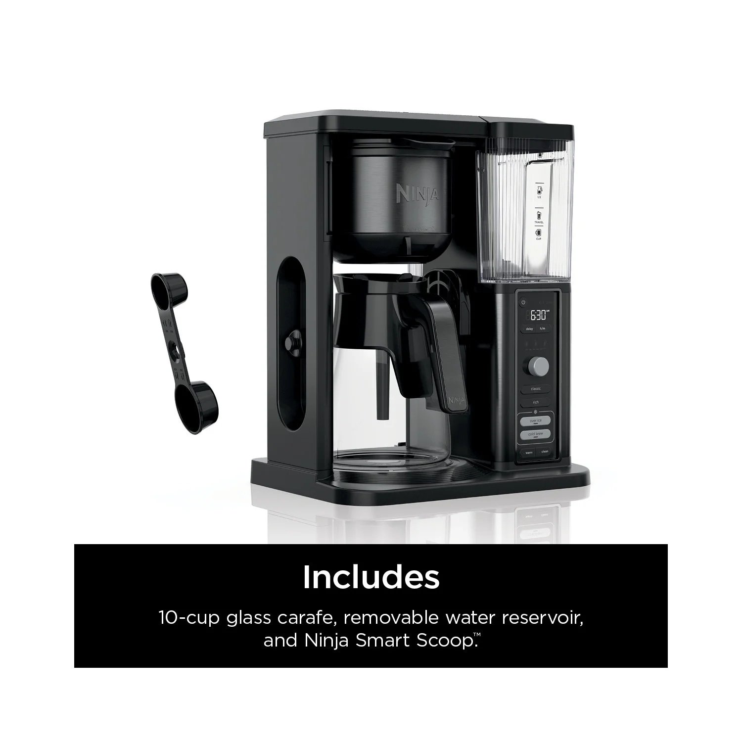 Hot Iced Coffee Maker, Single Serve to 10 Cup Carafe, Drip, Rapid Cold Brew, CM360 Black(Black) - Image 10