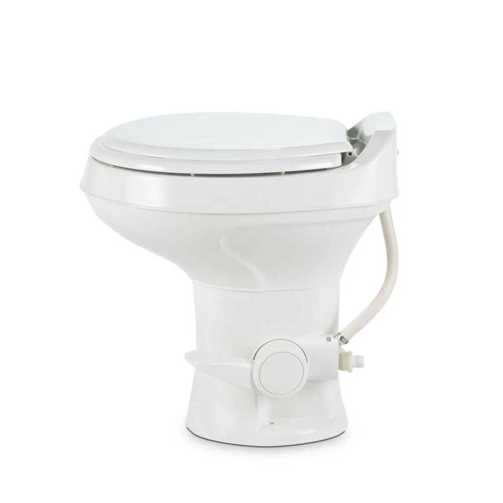 Toilettes pour camping-car Dometic série 300, hauteur standard, en plastique robuste, blanches (réf. 302300071), blanc.