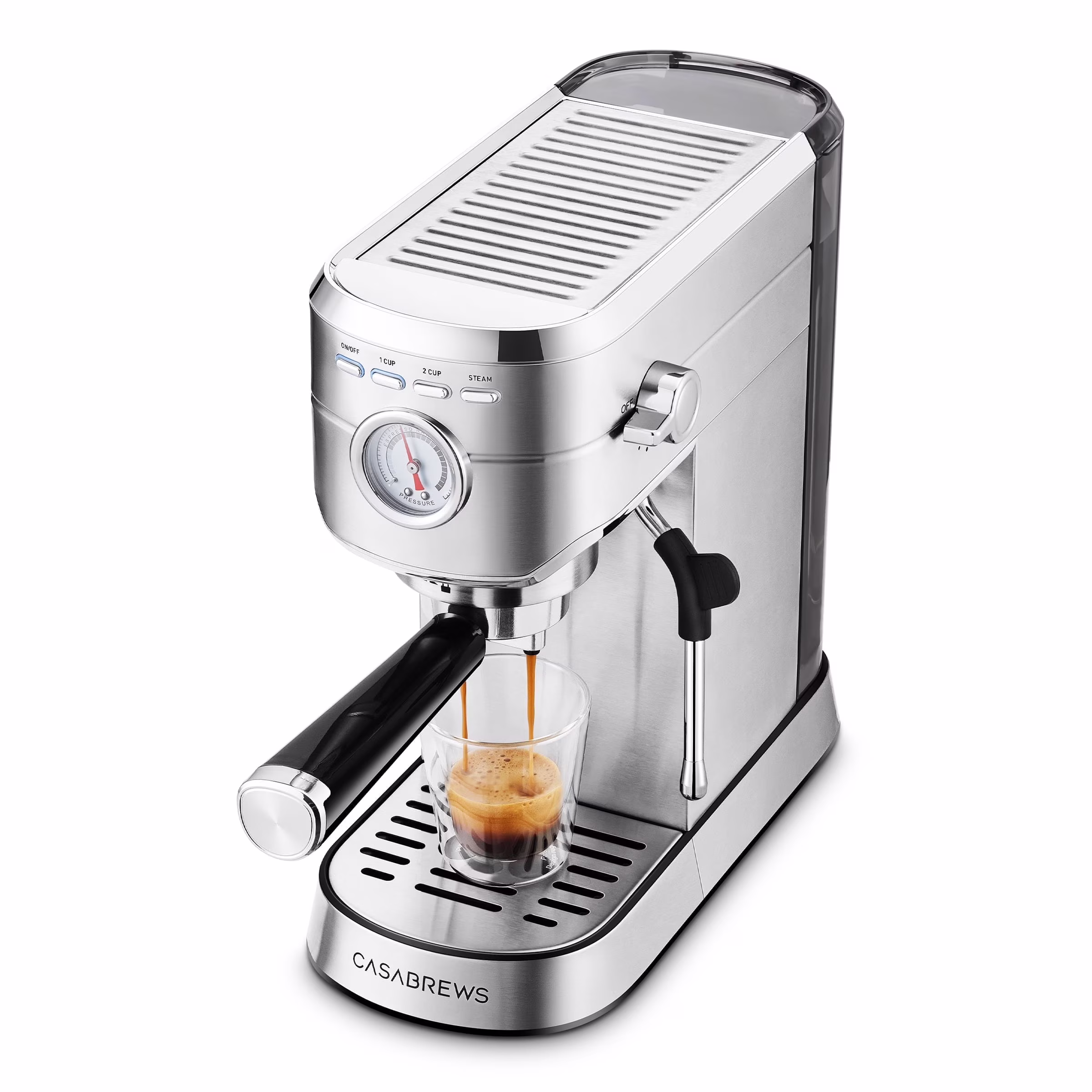 CM5418 20-Bar Espresso Machine and Coffee Maker, Silver(Silver)