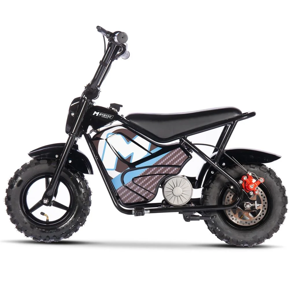 Mototec 24v 250w Electric Powered Mini Bike Black