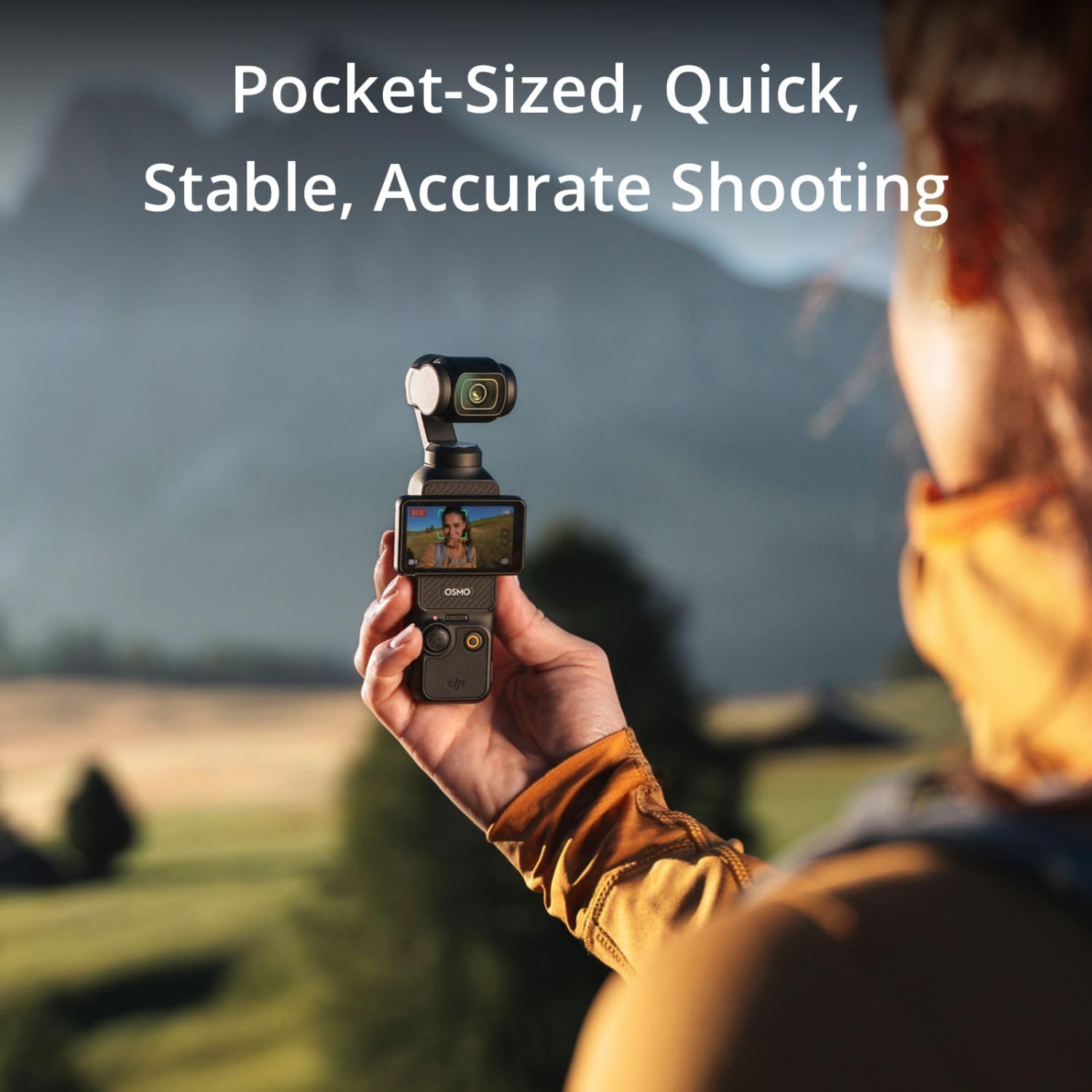 DJI Osmo Pocket 3 Vlogging Camera with 1'' CMOS & 4K/120fps Video  3-Axis Stabilization  Fast Focus  Face/Object Tracking  Rotatable Touchscreen Bundle with Deco Gear 2 Lapel Microphones + 128GB Card
