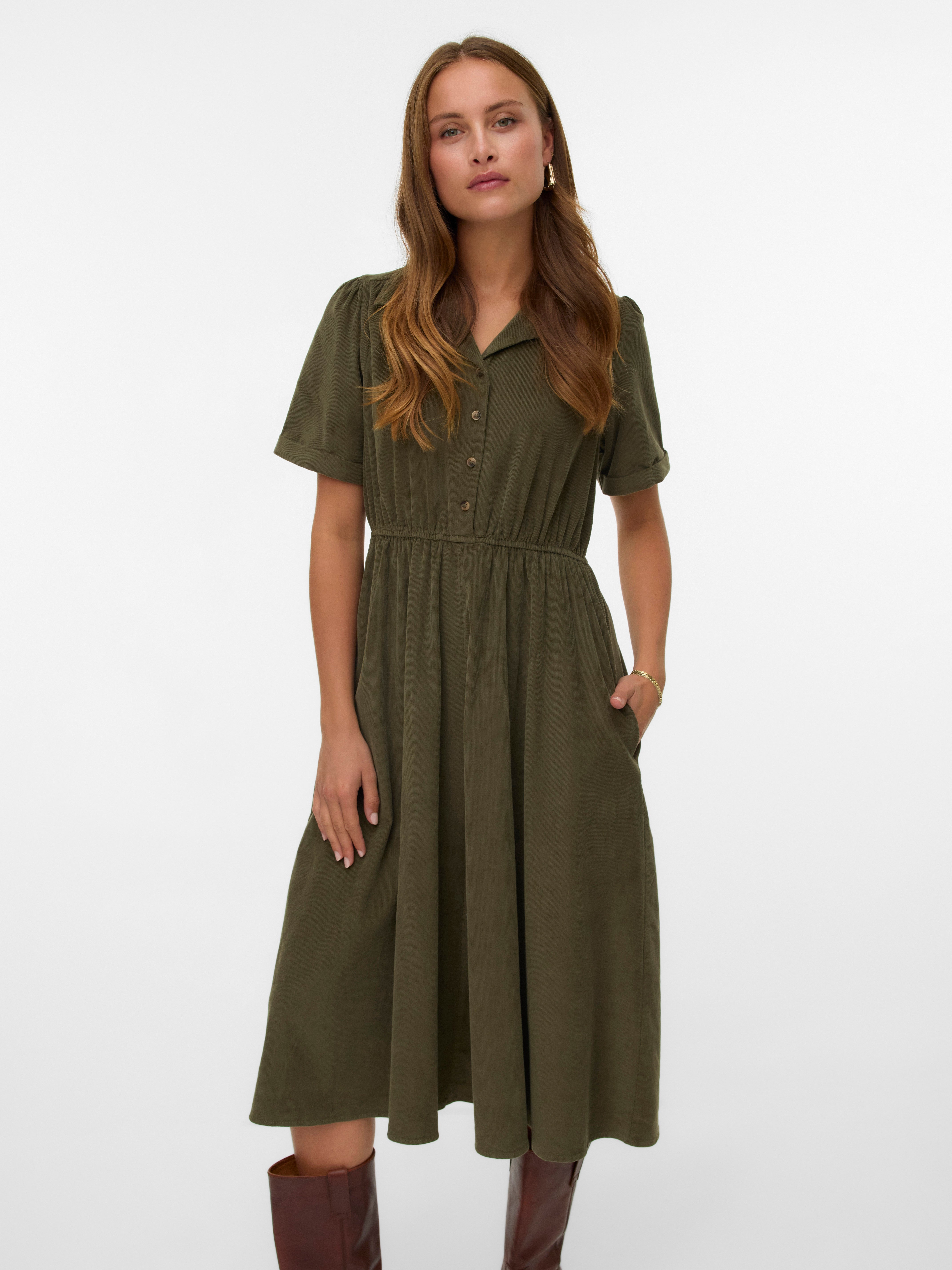 VERO MODA® VMRAY Corduroy Midi dress
