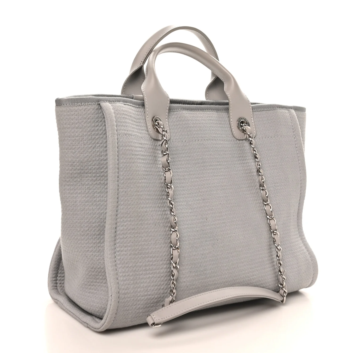 Mixed Fibers Small Deauville Tote Light Grey