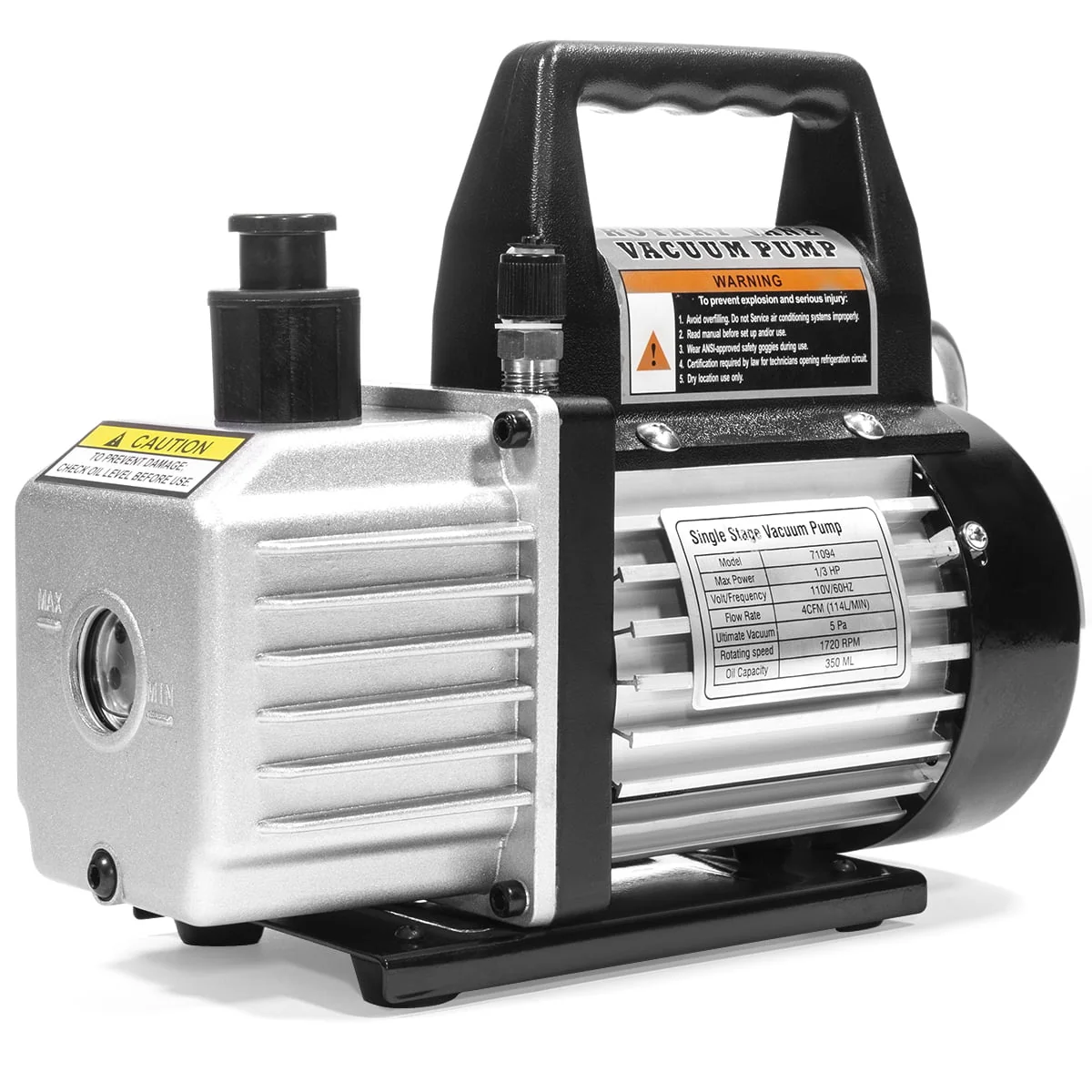 AC Repair Complete Set Vacuum Pump HVAC A/C Refrigeration Manifold Gauge R134 Tap Leak Detector Carrying Bag Image 5