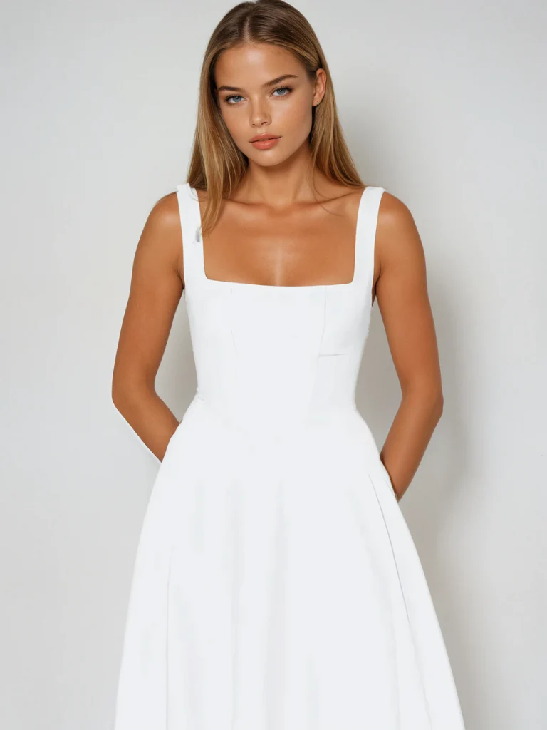 Robe Midi Classique pour Femme