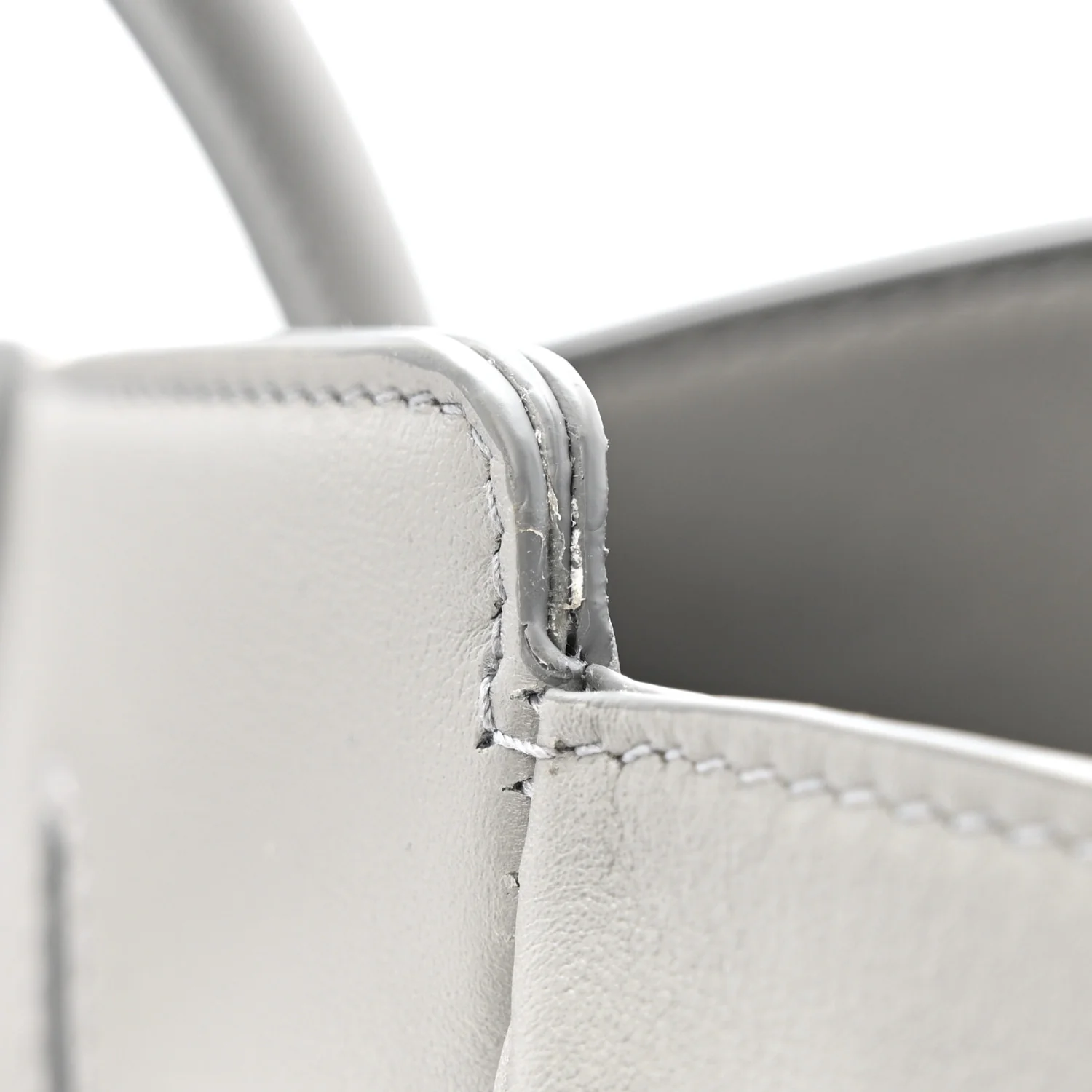 Smooth Calfskin Hampton Carry All Bag Grey