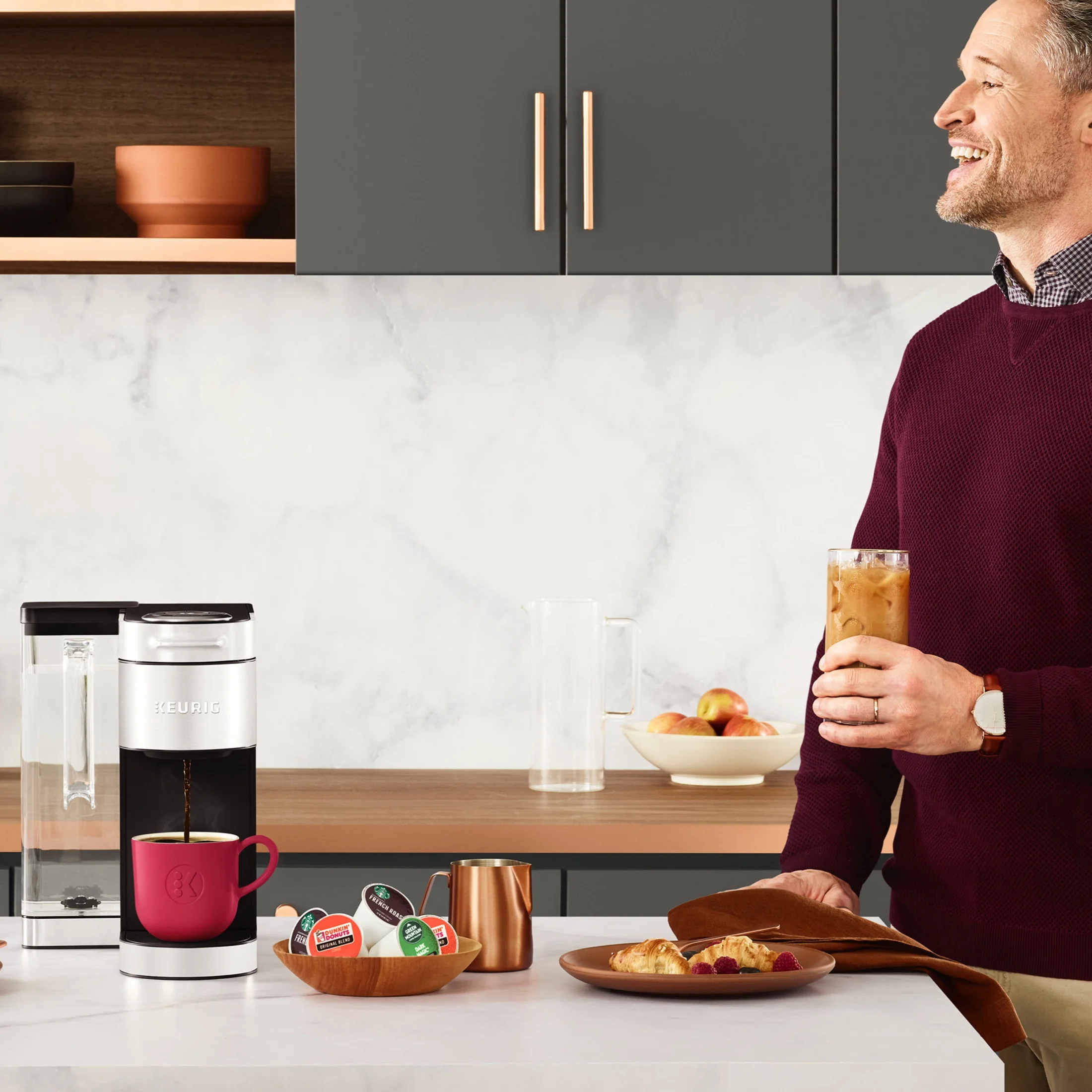 Keurig K - Supreme Plus Steel Single - Serve K - Cup Pod Coffee Maker