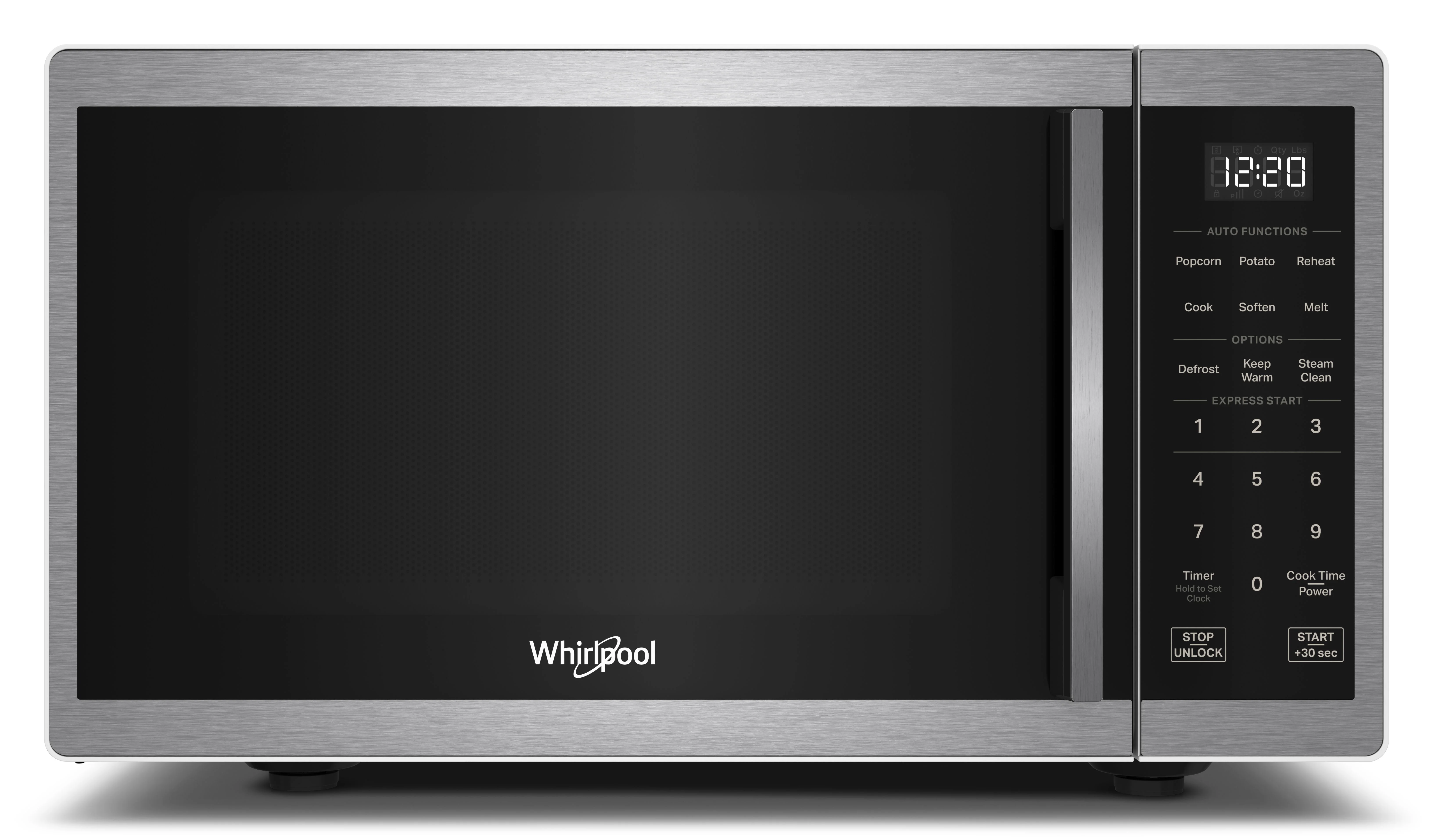 Whirlpool 0.9 Cu. Ft. Stainless Steel Countertop Microwave with Steam Clean - 900 Watt