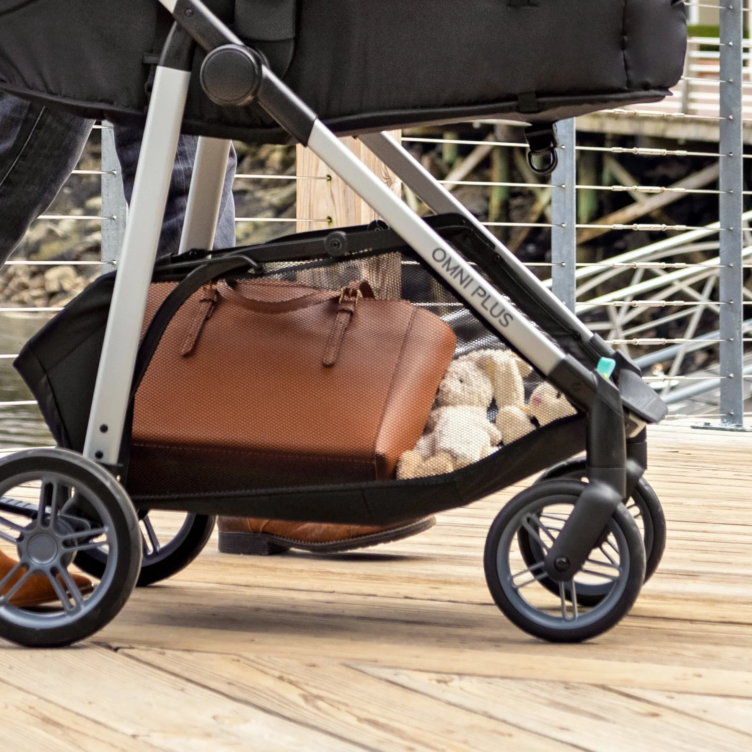 Omni Plus Modular Travel System with LiteMax Sport Infant Car Seat, Mylar Gray, Unisex(Mylar Gray) - Image 2