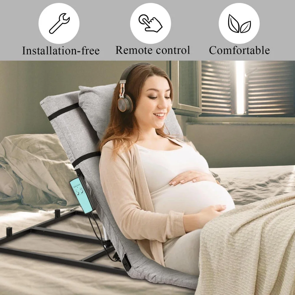 Adjustable Power Lifting Bed Backrest for Elderly Patient Injured, Sit-up Back Rest Chair for Neck Lumbar Back Support, Electric Lifting Backrest for Bed (Gray)(Gray) - Image 9