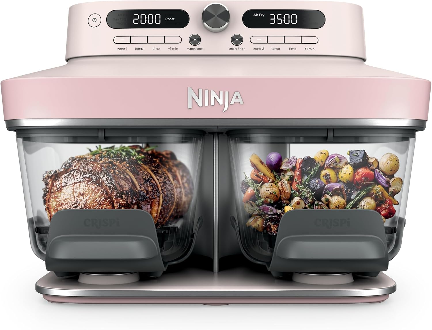 Ninja Crispi DualZone Glass Countertop Air Fryer, Cyberspace, DD101BL1