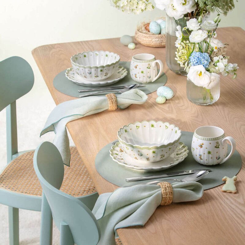 Easter Delight frokostsett for 2 6 deler grønn