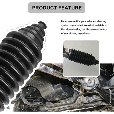 Kit de protection anti-poussière universel en silicone pour boîtier de direction General Motors, avec manchon télescopique et système de modification en ciseaux. — vue 3