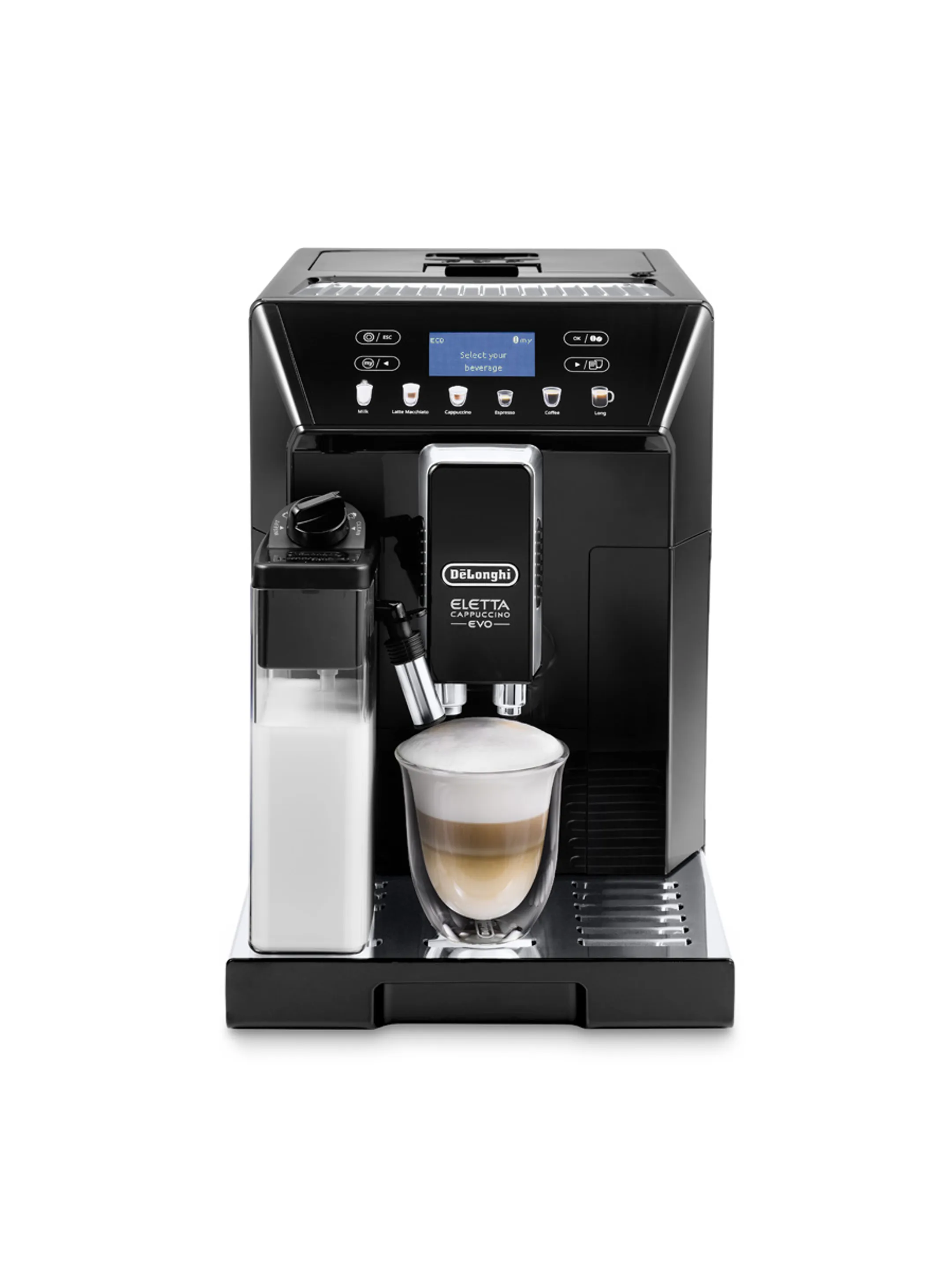 De'Longhi Volautomatische Espressomachine Eletta Cappuccino Evo ECAM46.860.B