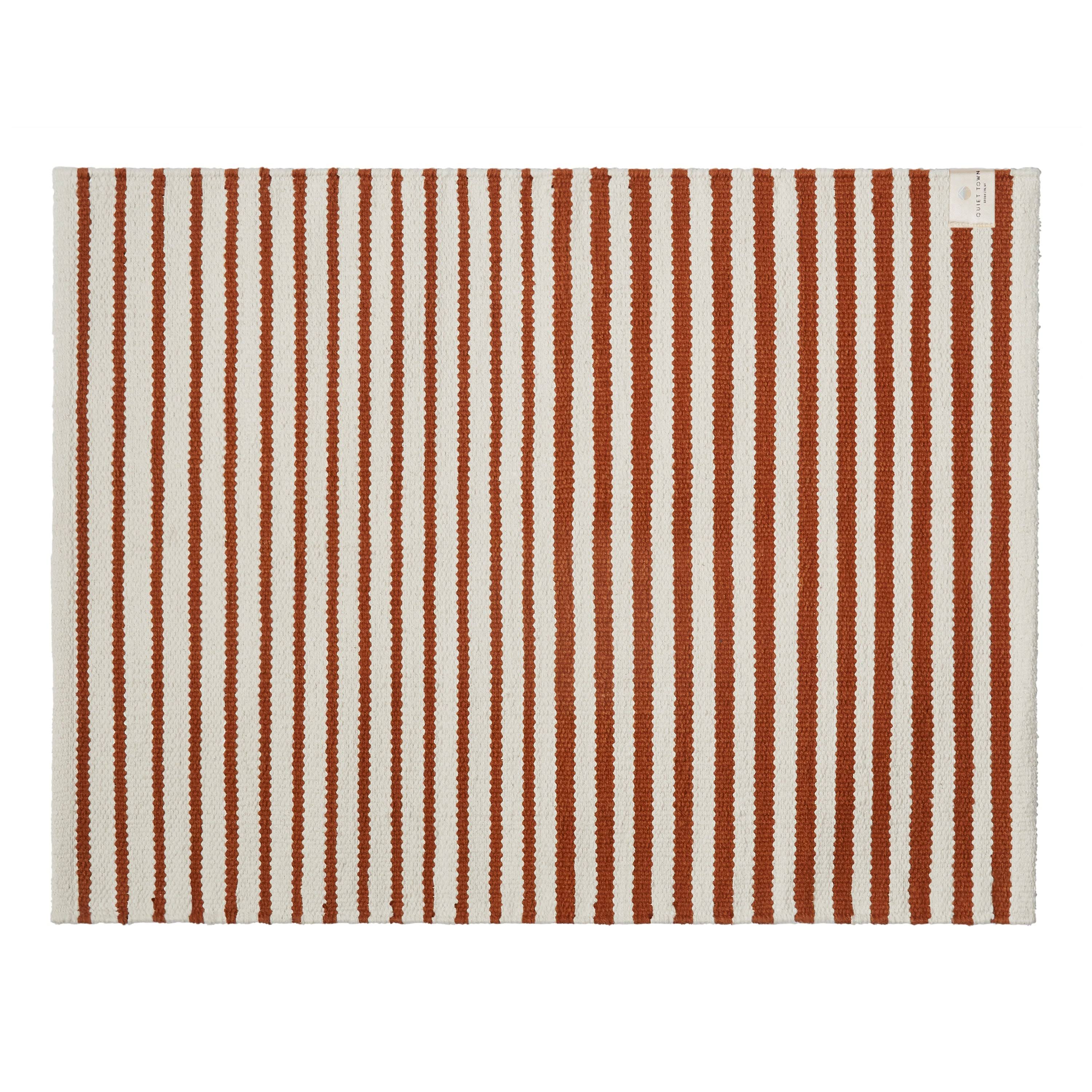 Ojai Clay | Orange Cotton Bath Rug | Quiet Town 24