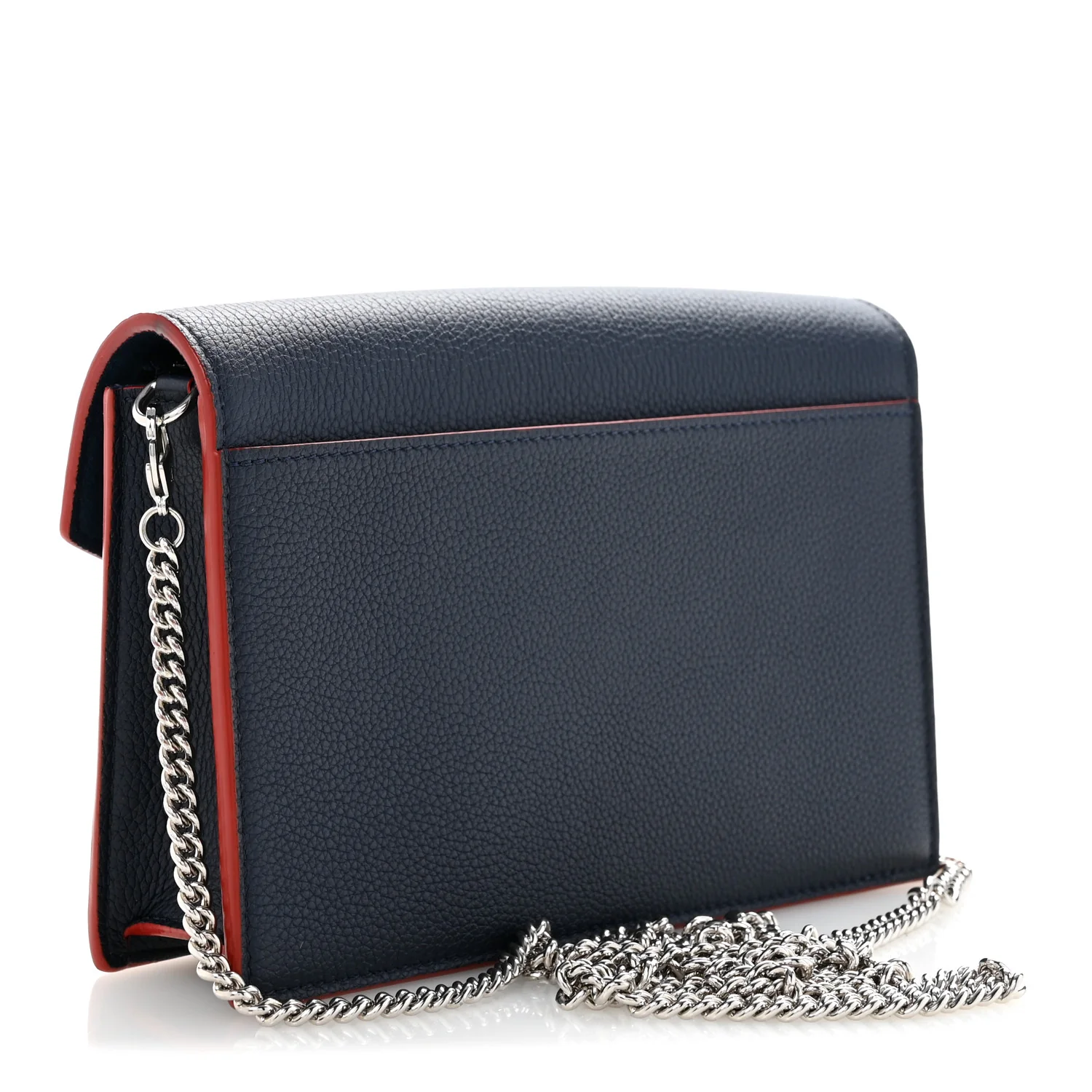 Soft Calfskin My Lockme Chain Pochette Marine Rouge