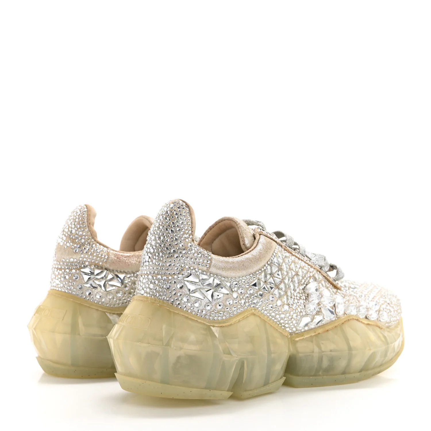 Crystal Womens Diamond F Low Top Sneaker 37