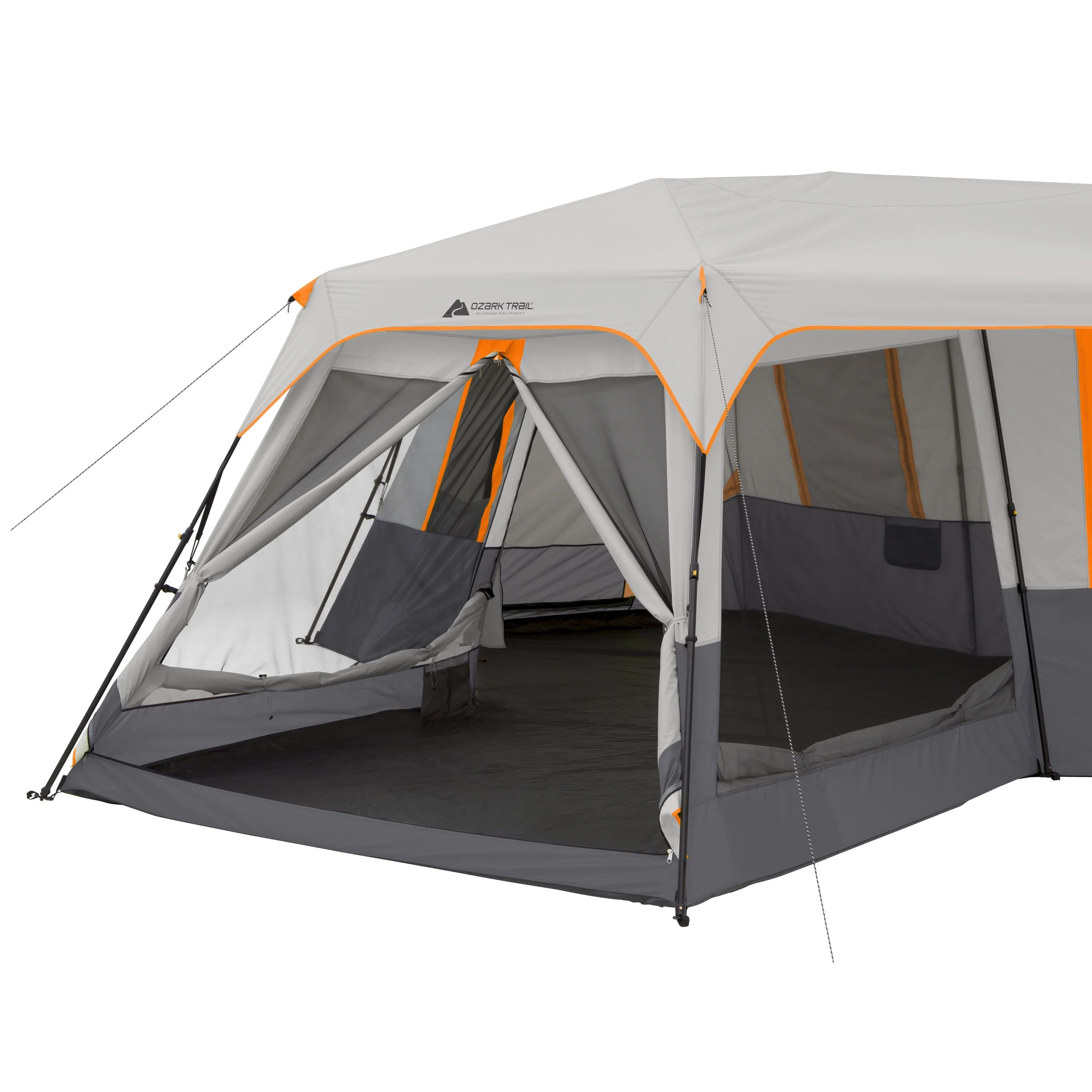 20' x 18' 12-Person 3-Room Instant Cabin Tent with Screen Room, 56.5 lbs(Gray) - Image 3